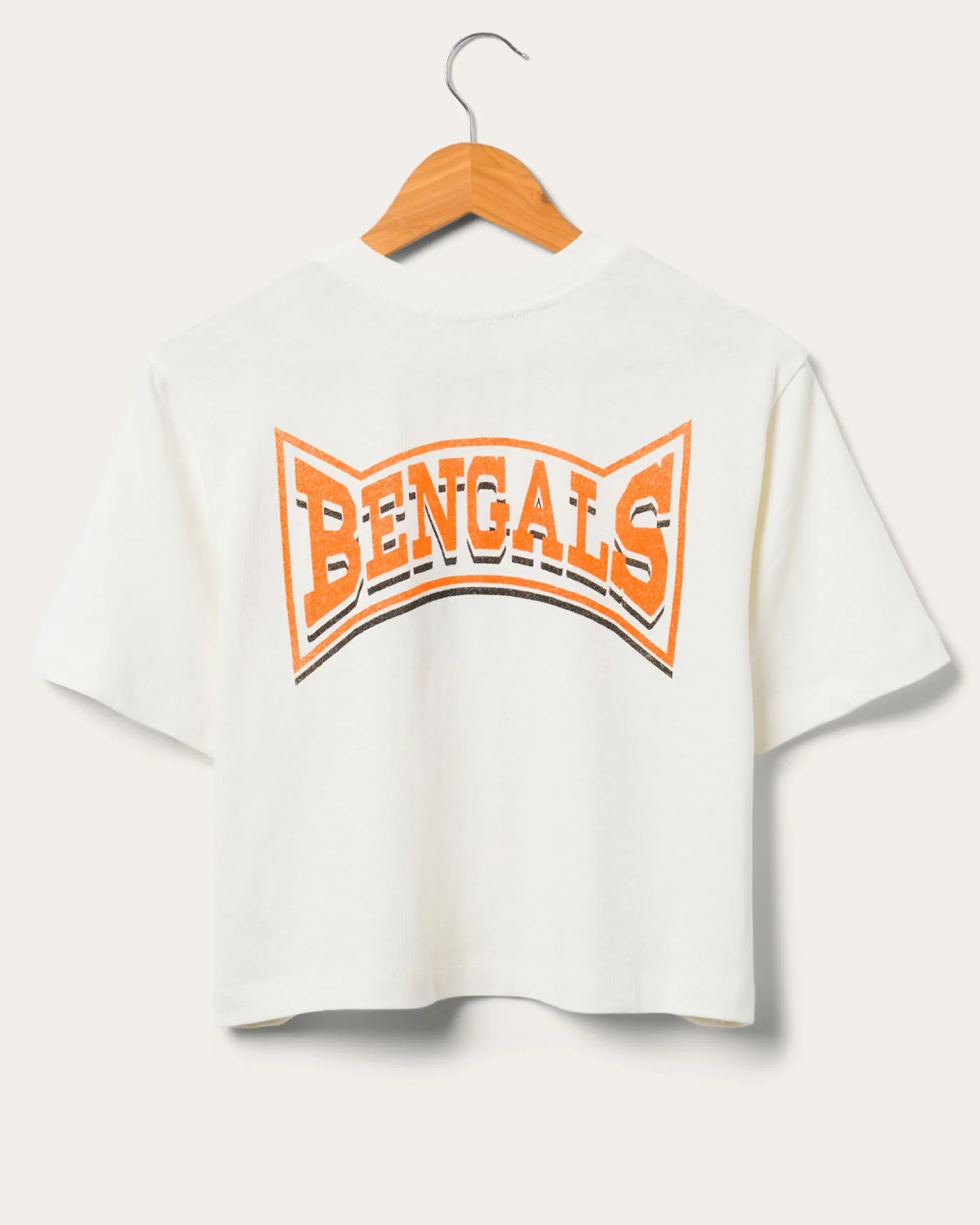 Women's Cincinnati Bengals Mock Neck Crop Tee - Image 2