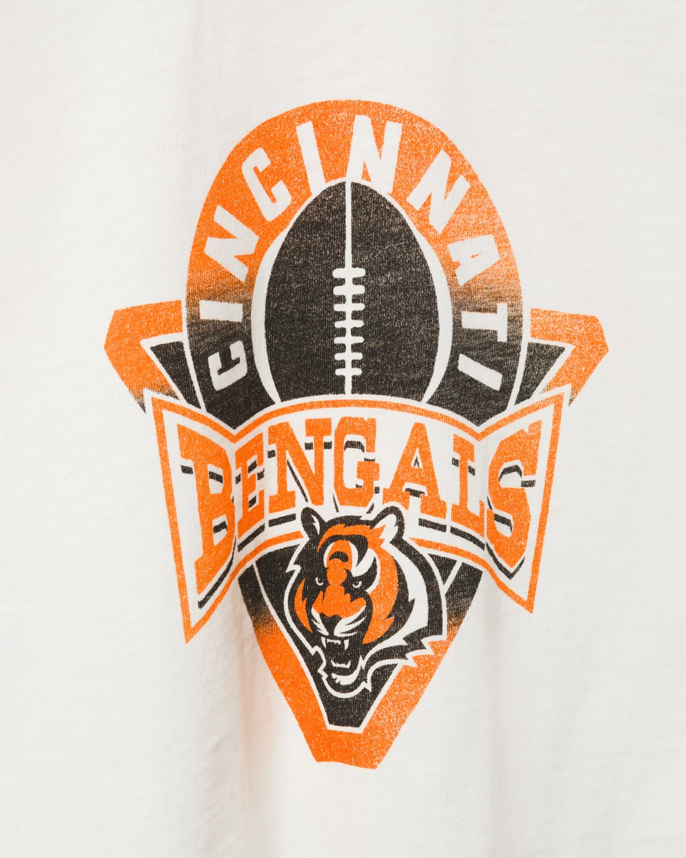 Women's Cincinnati Bengals Mock Neck Crop Tee - Image 3