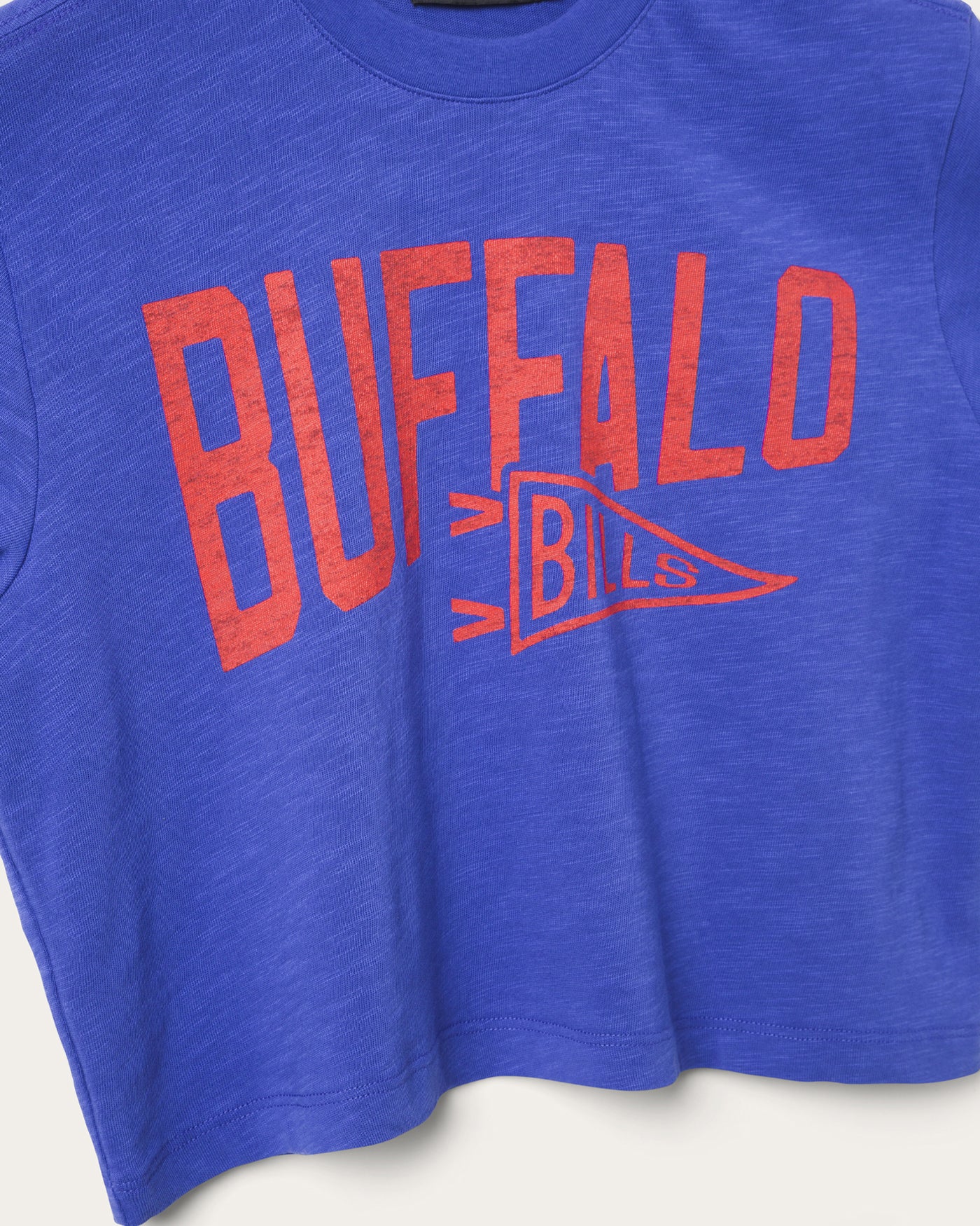Women's Buffalo Bills Dual Threat Mock Neck Crop Tee - Image 5