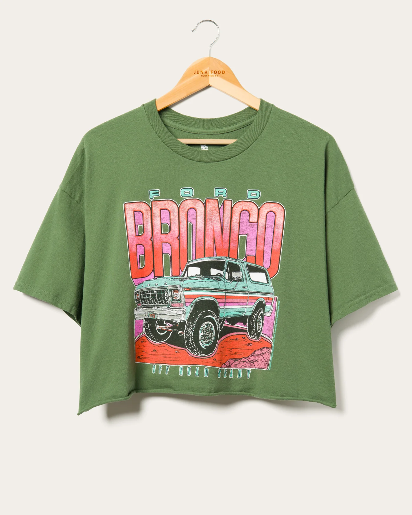 Women's Bronco Off Road Ready Flea Market Crop Tee