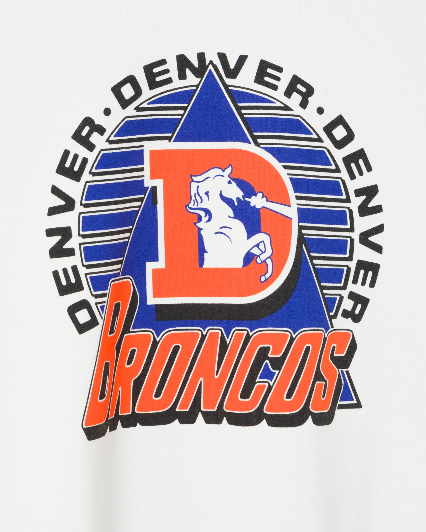 Women's Denver Broncos Color Block Crop Tee - Image 4