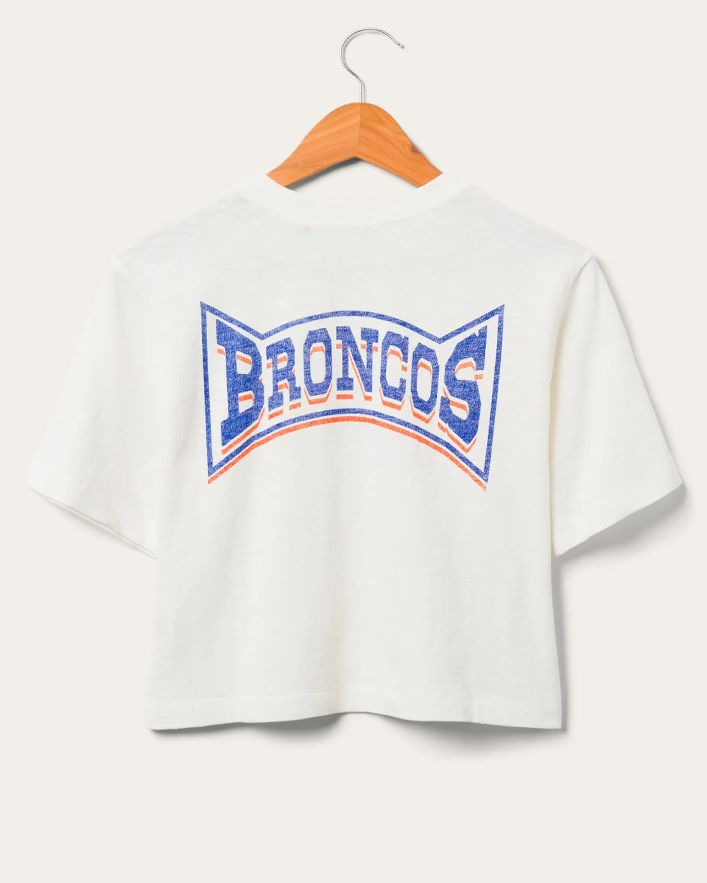 Women's Denver Broncos Mock Neck Crop Tee - Image 3
