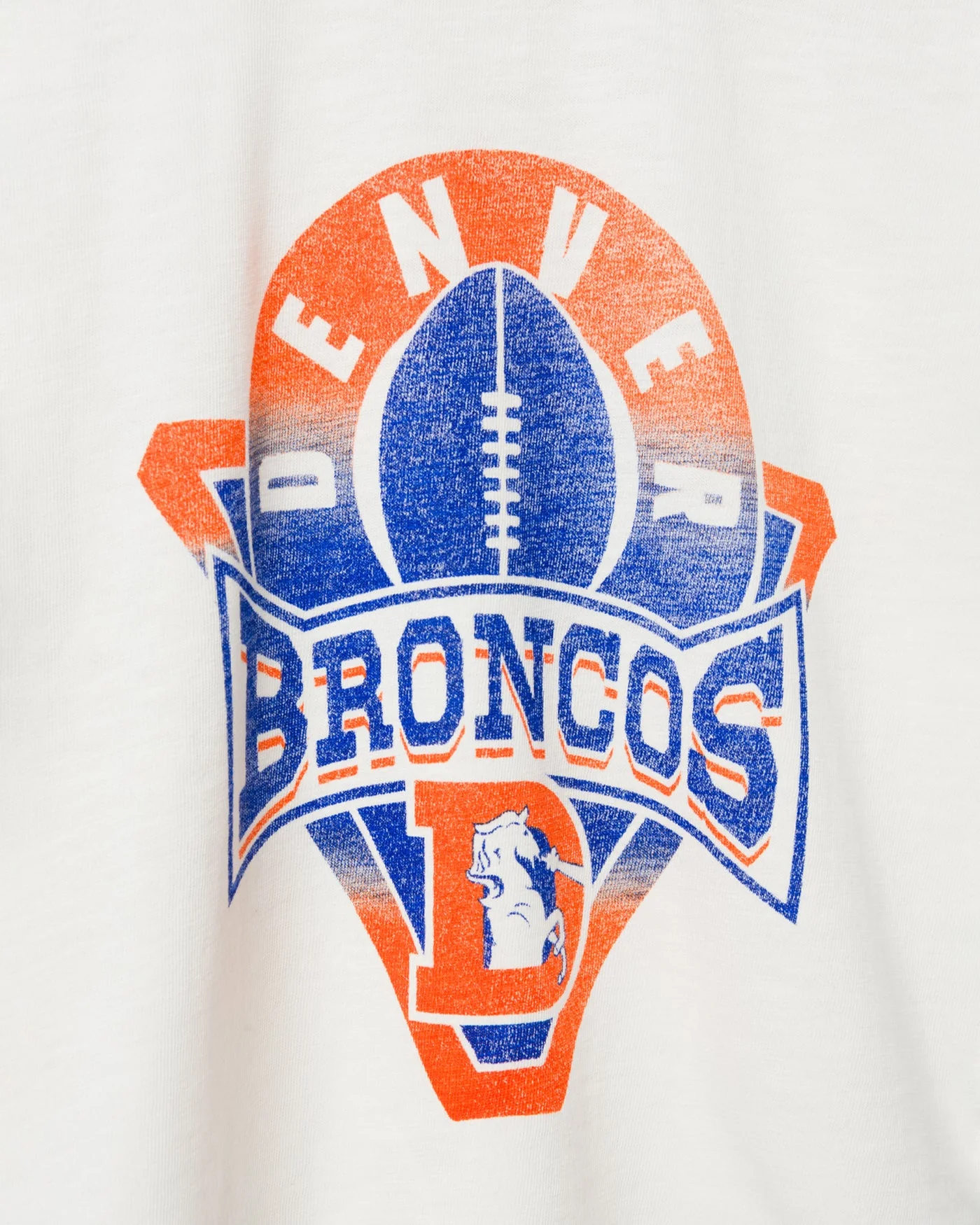 Women's Denver Broncos Mock Neck Crop Tee - Image 4