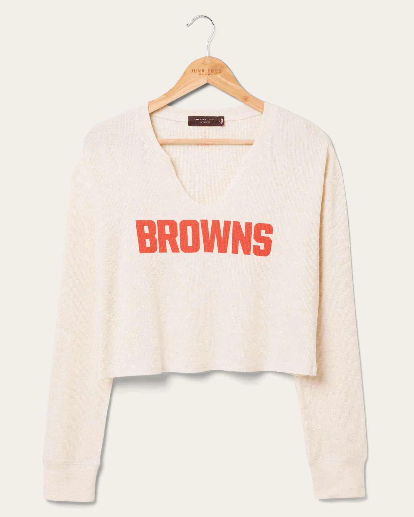 Women's Cleveland Browns Sunday Crop Thermal