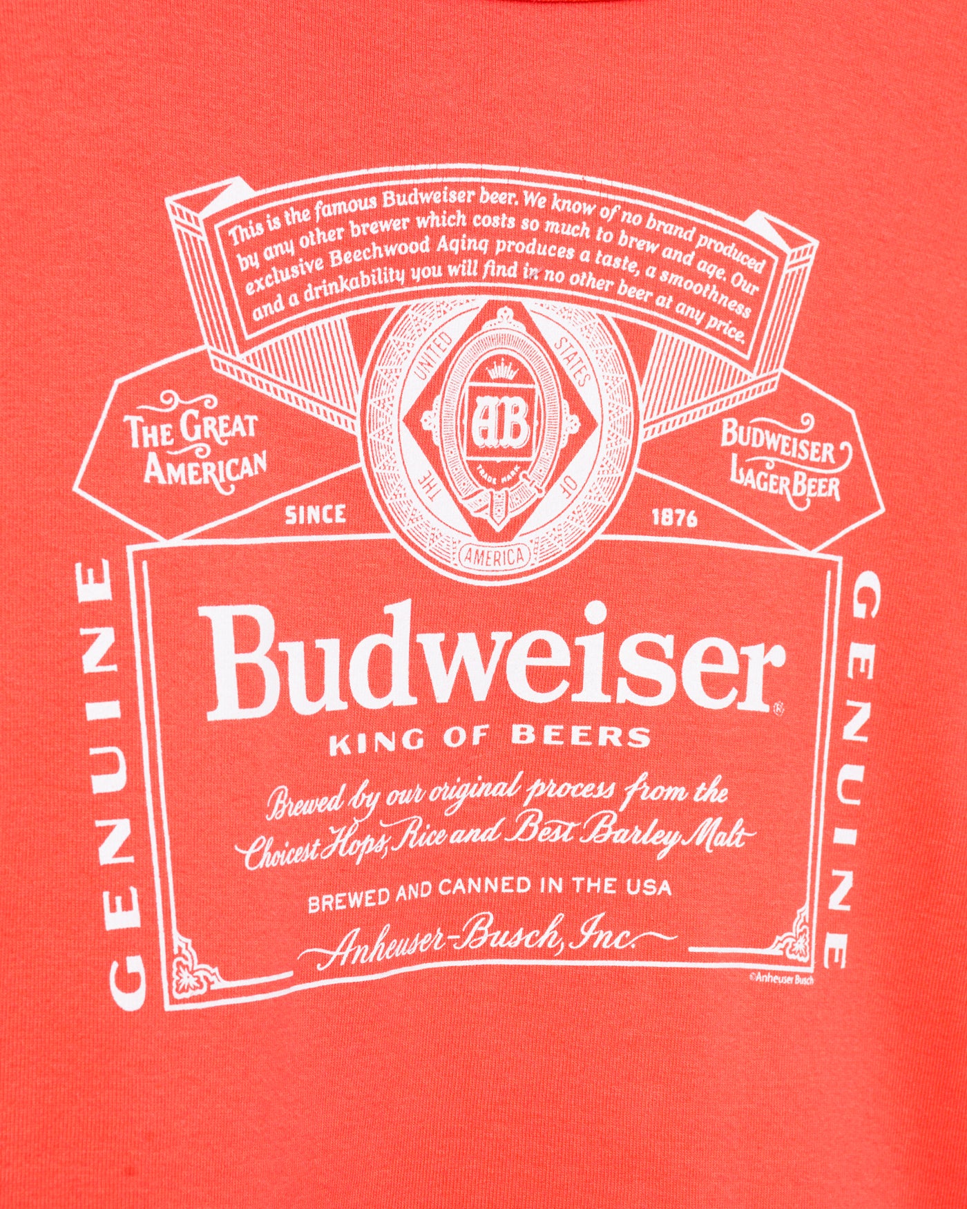Women's Budweiser Label Baby Tee - Image 5