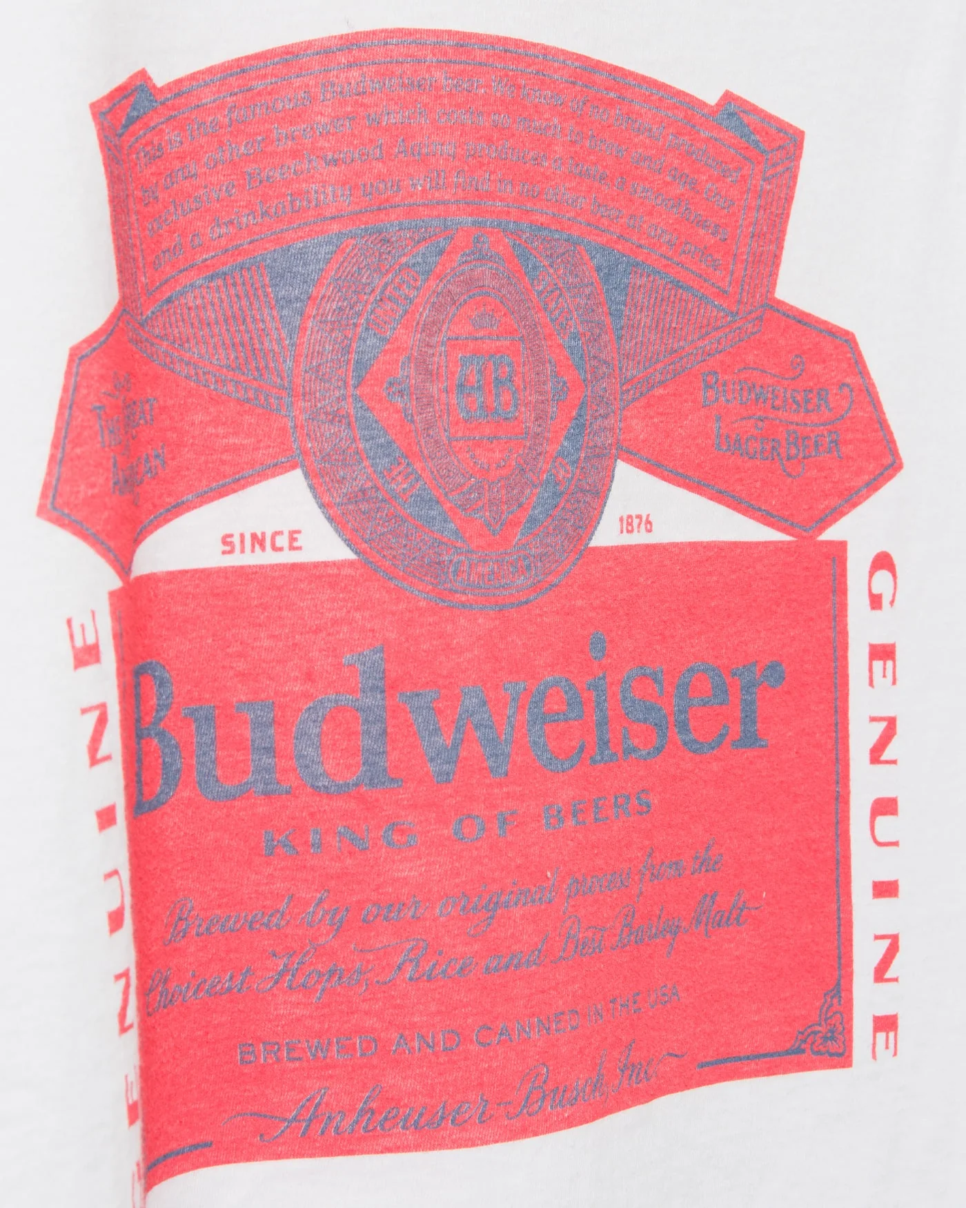 Women's Budweiser Label Cropped Muscle Tank - Image 4