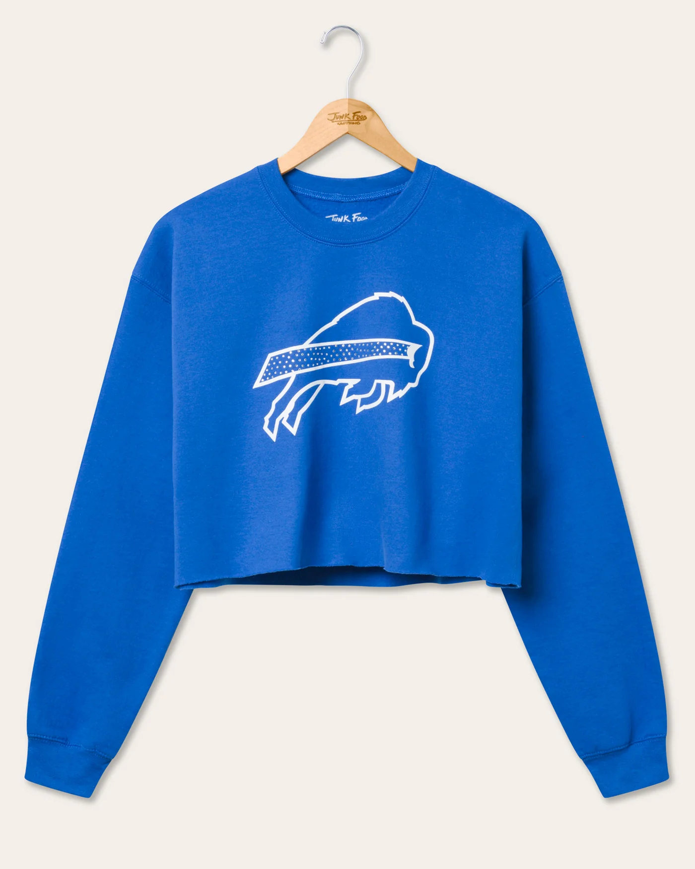 Women's Buffalo Bills Bling Flea Market Crop Fleece