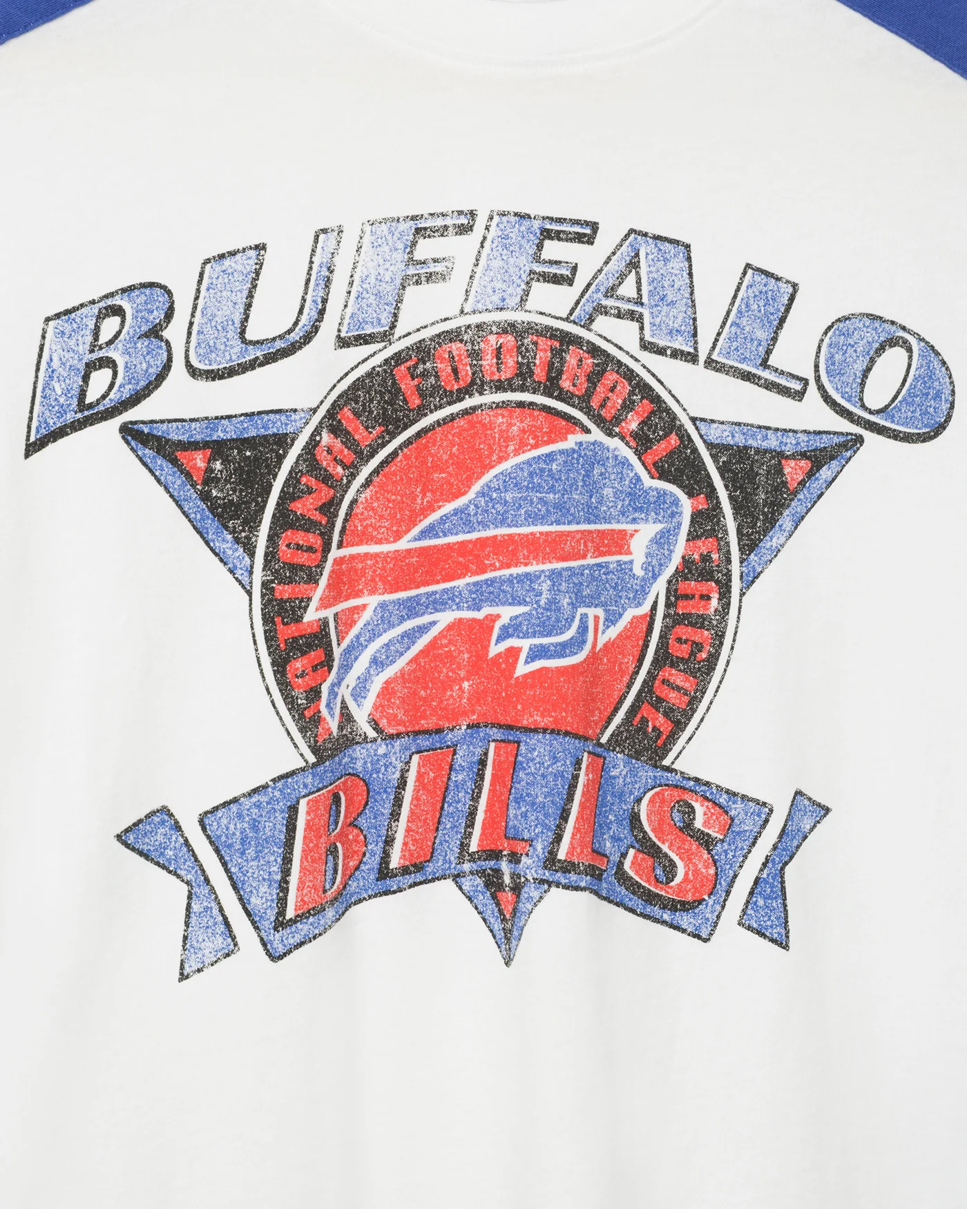 Women's Buffalo Bills Striped Crop Tee - Image 3