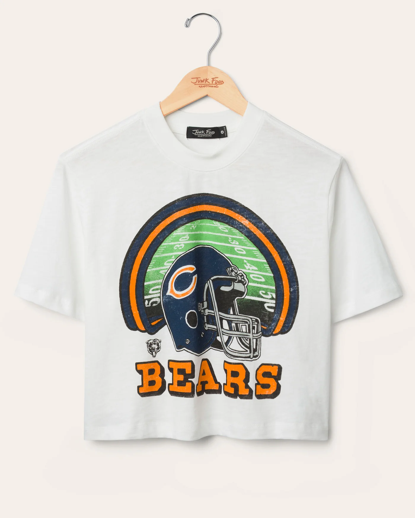 Women's Chicago Bears Game Time Mock Neck Crop Tee