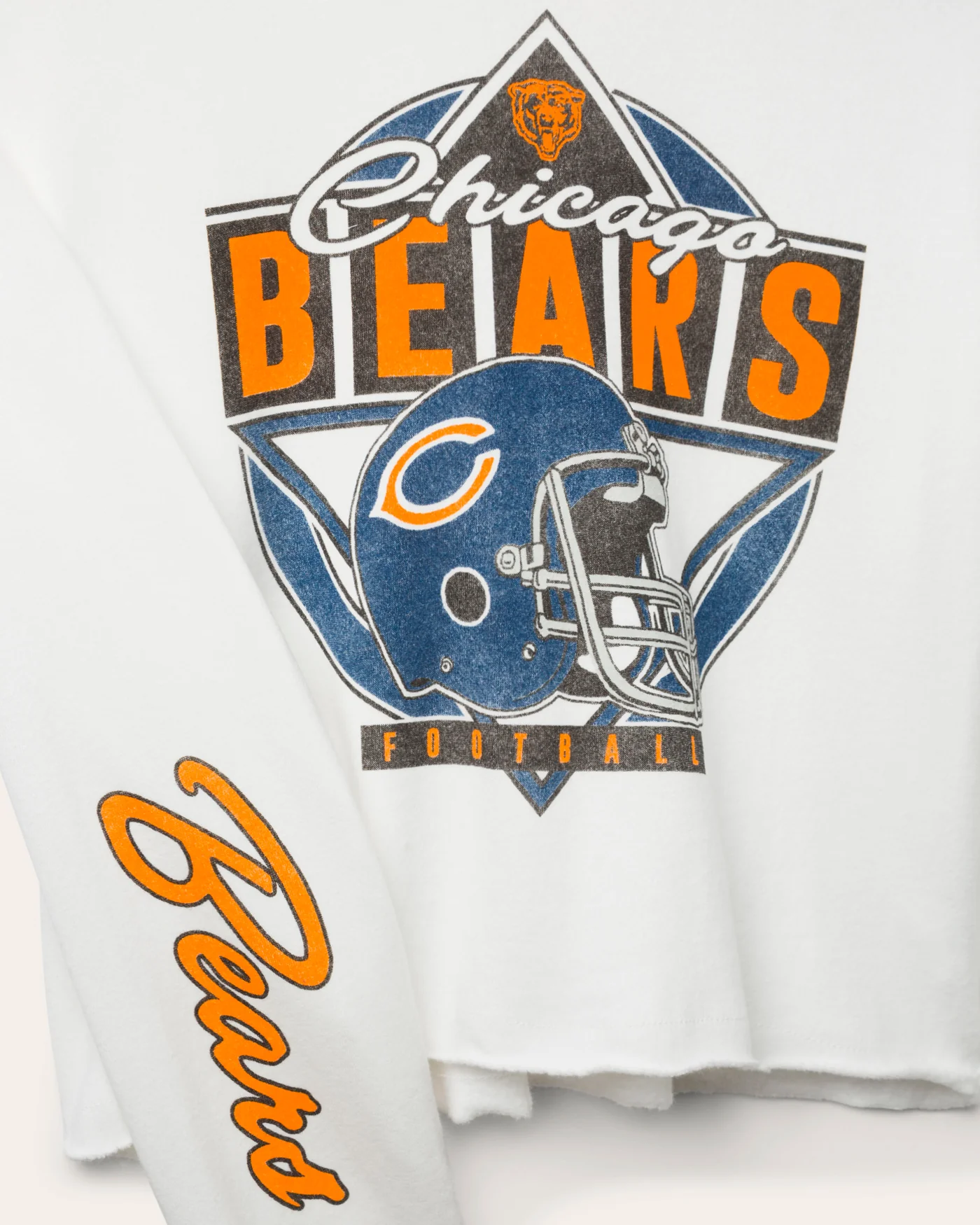 Women's Chicago Bears Helmet Crop Fleece - Image 5