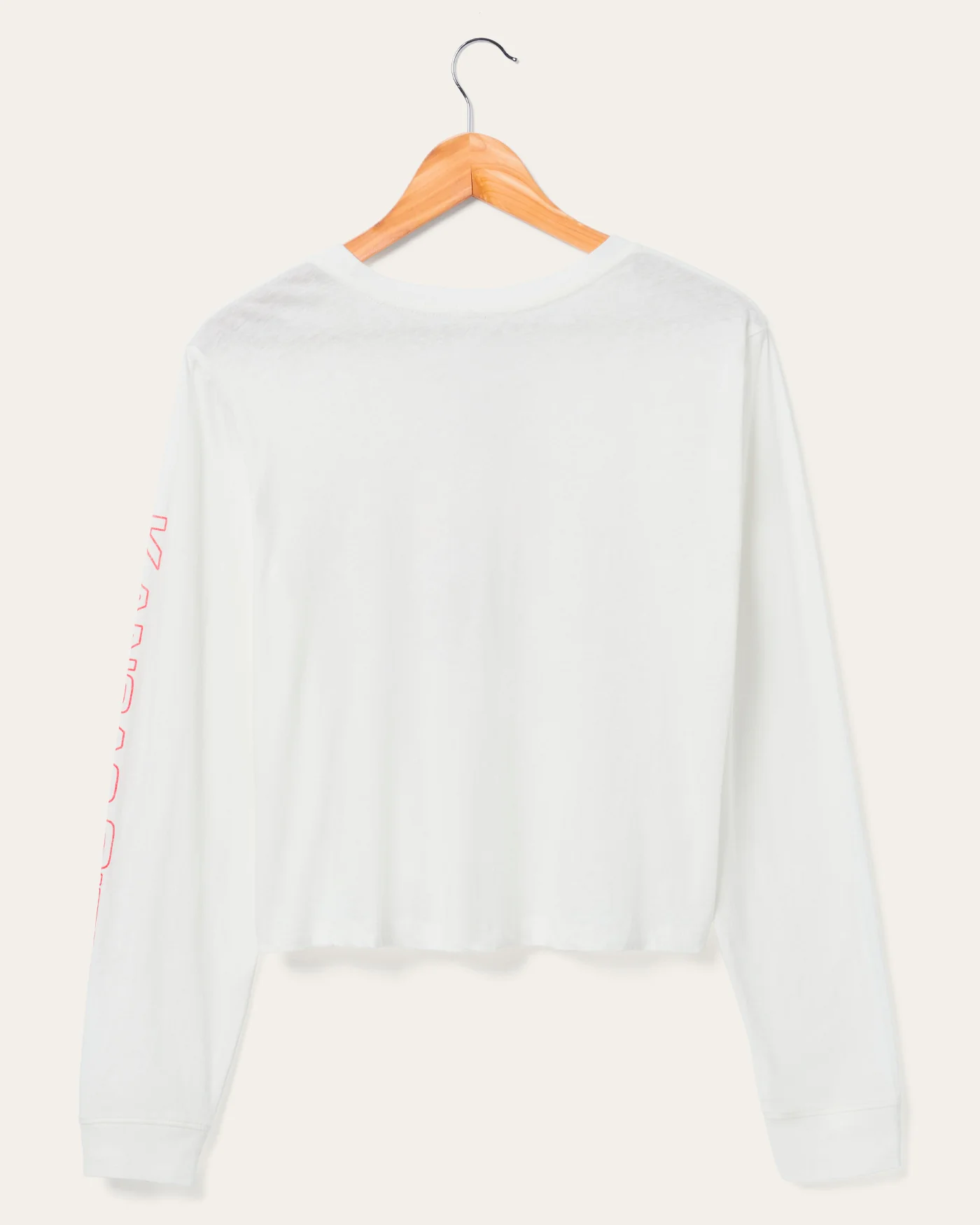 Women's Kansas City Chiefs Touchdown Long Sleeve Cropped Tee - Image 3