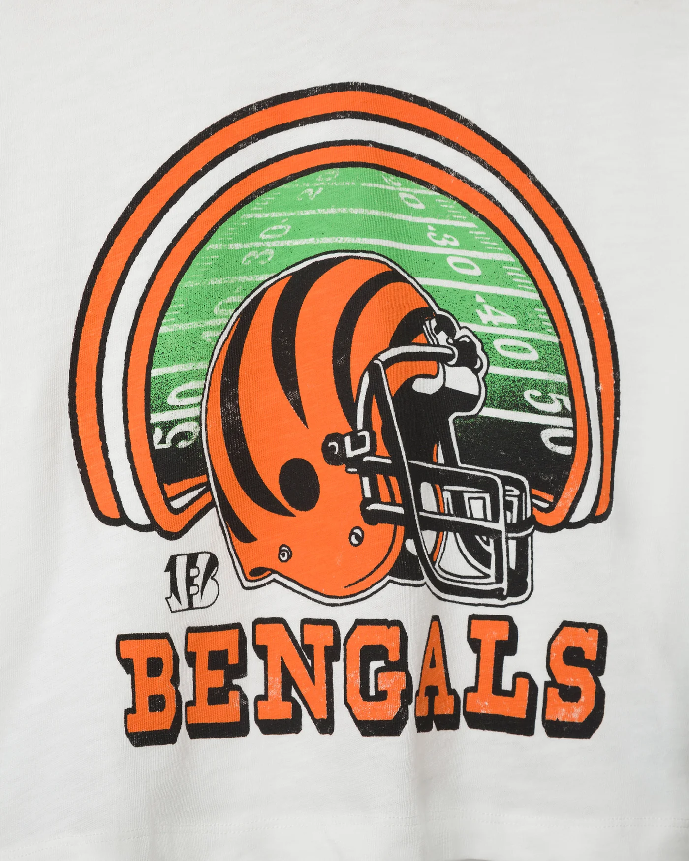 Women's Cincinnati Bengals Game Time Mock Neck Crop Tee - Image 5