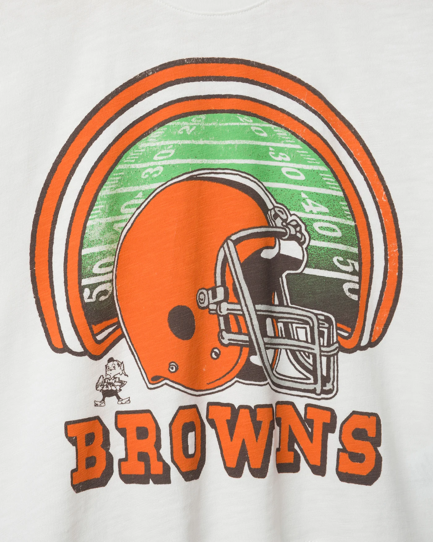 Women's Cleveland Browns Game Time Mock Neck Crop Tee - Image 5