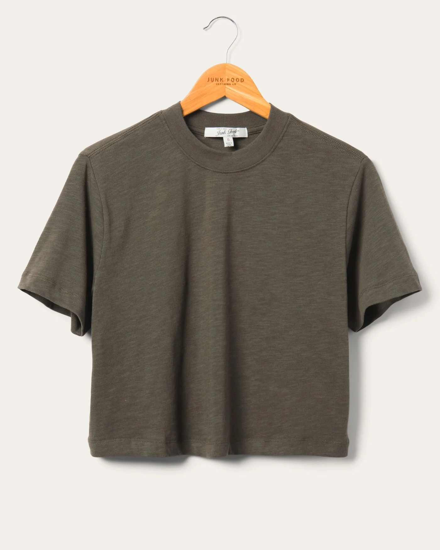 Women's Crop Mock Neck Tee