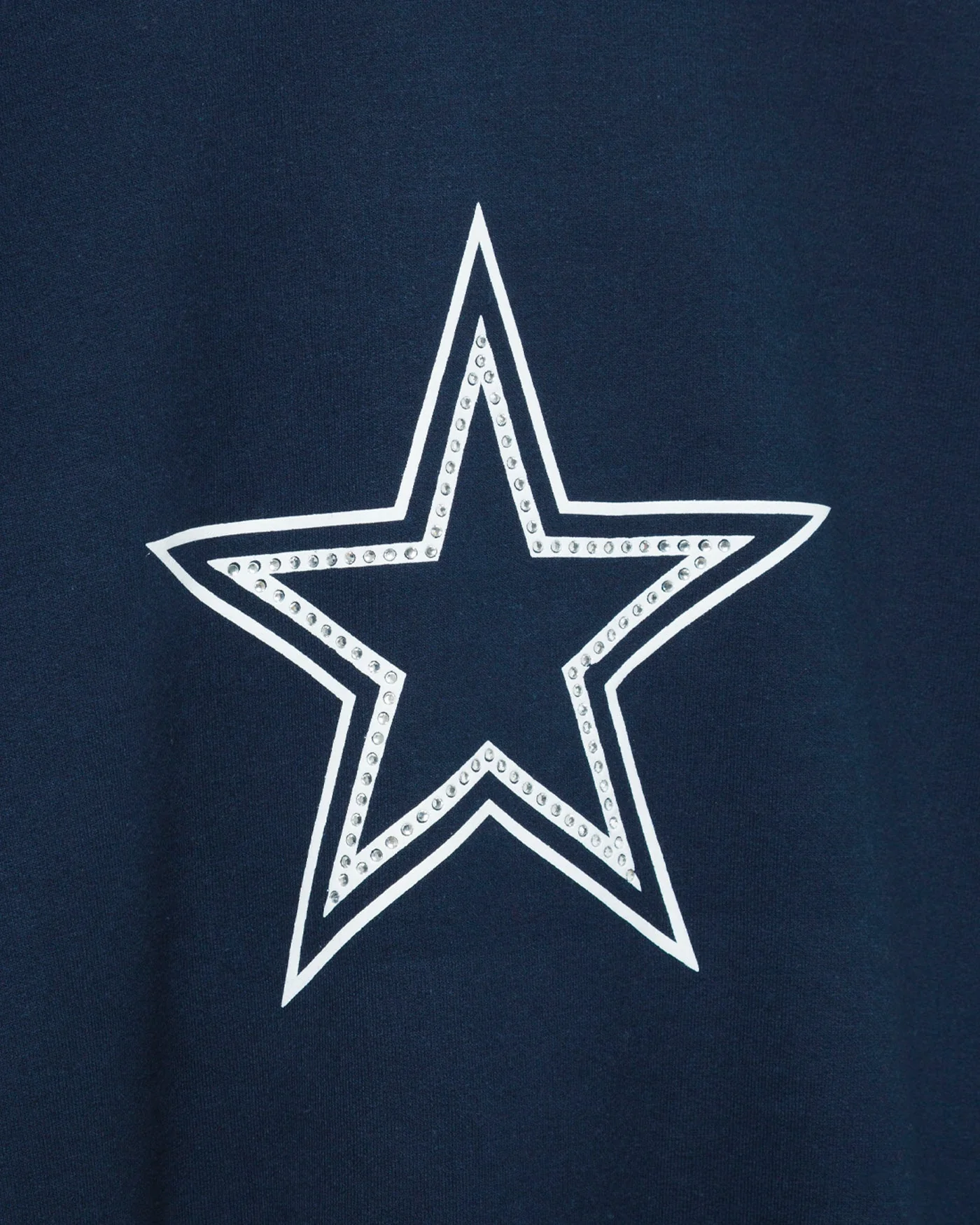 Women's Dallas Cowboys Bling Flea Market Crop Fleece - Image 3