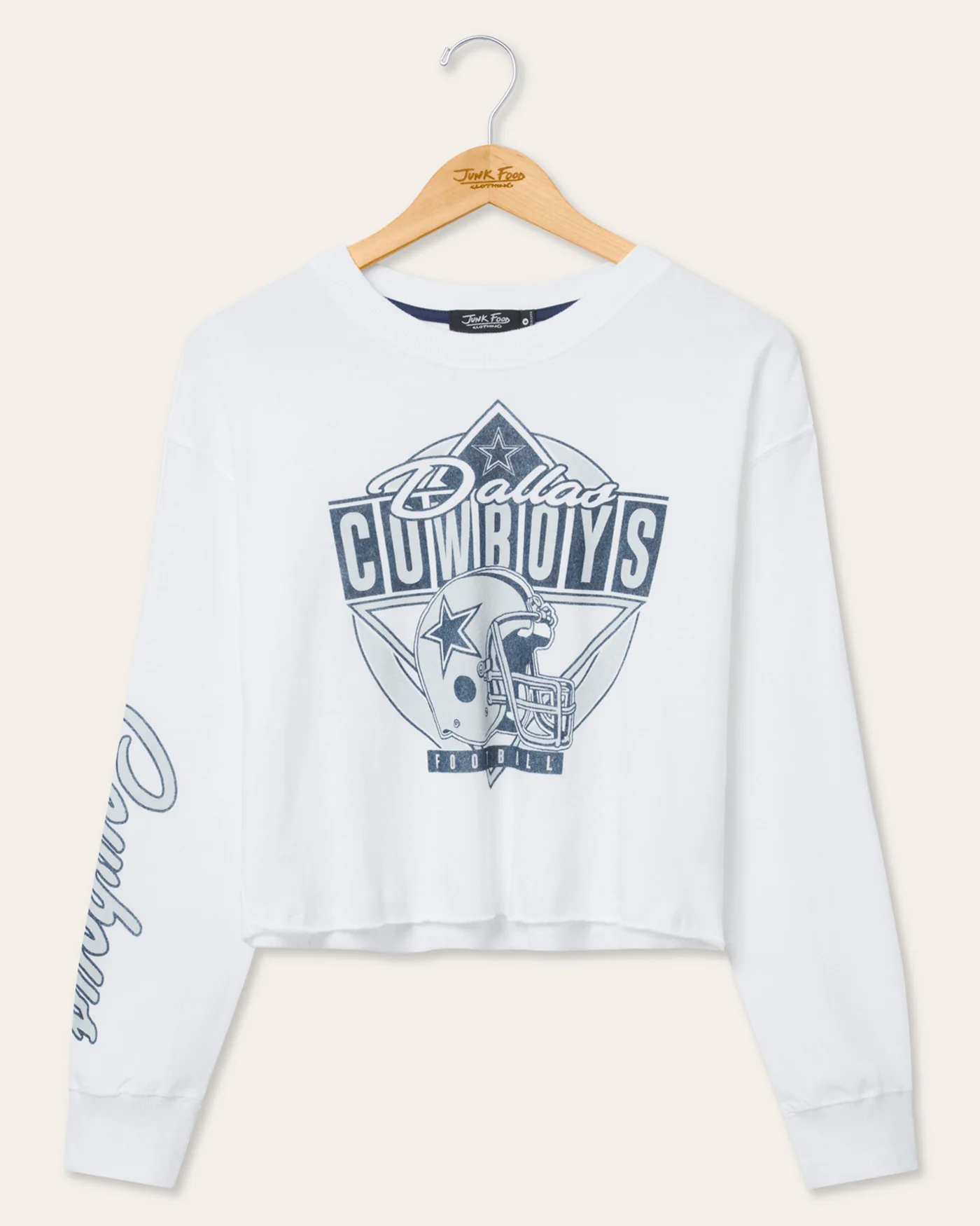 Women's Dallas Cowboys Helmet Crop Fleece