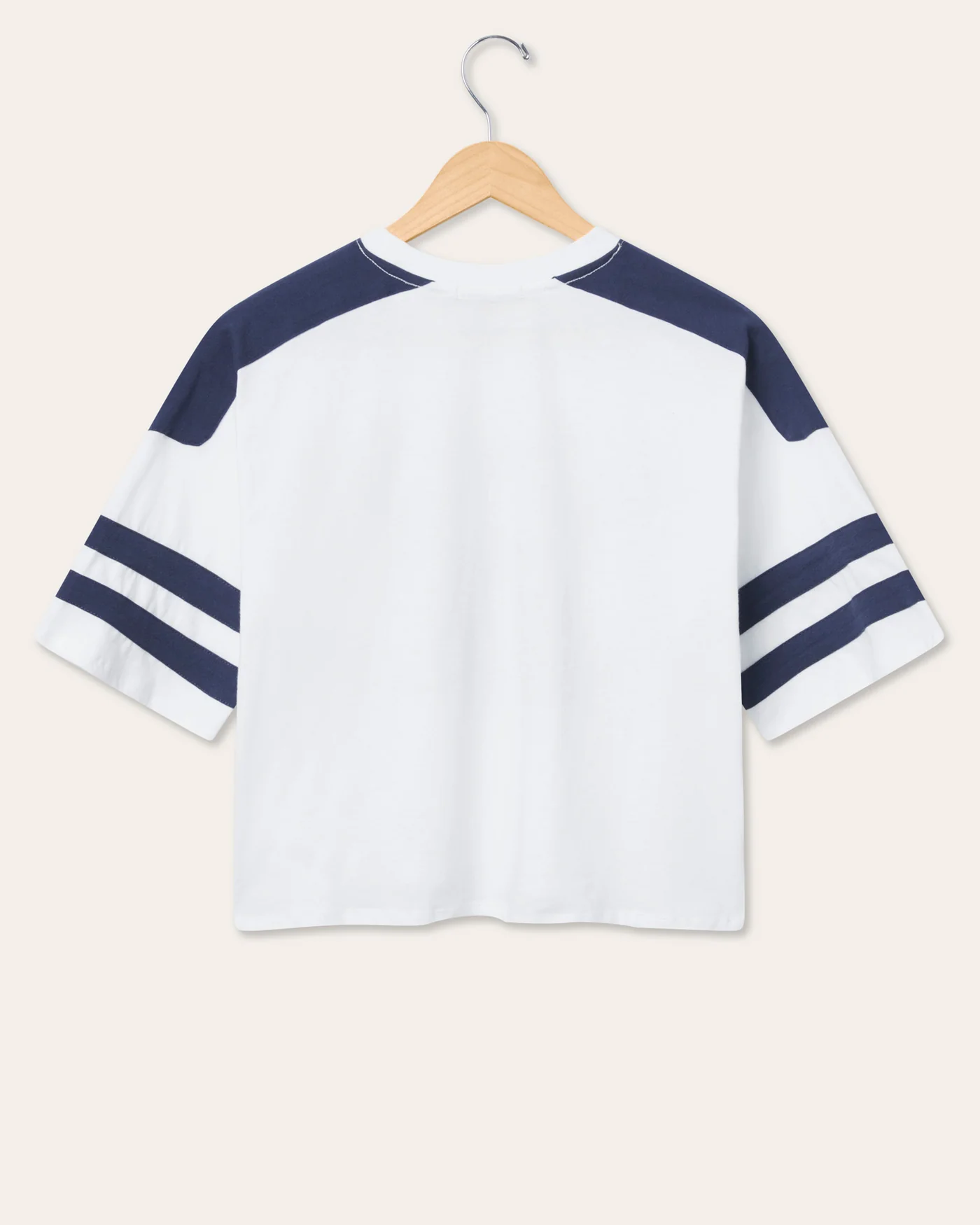 Women's Dallas Cowboys Striped Crop Tee - Image 2