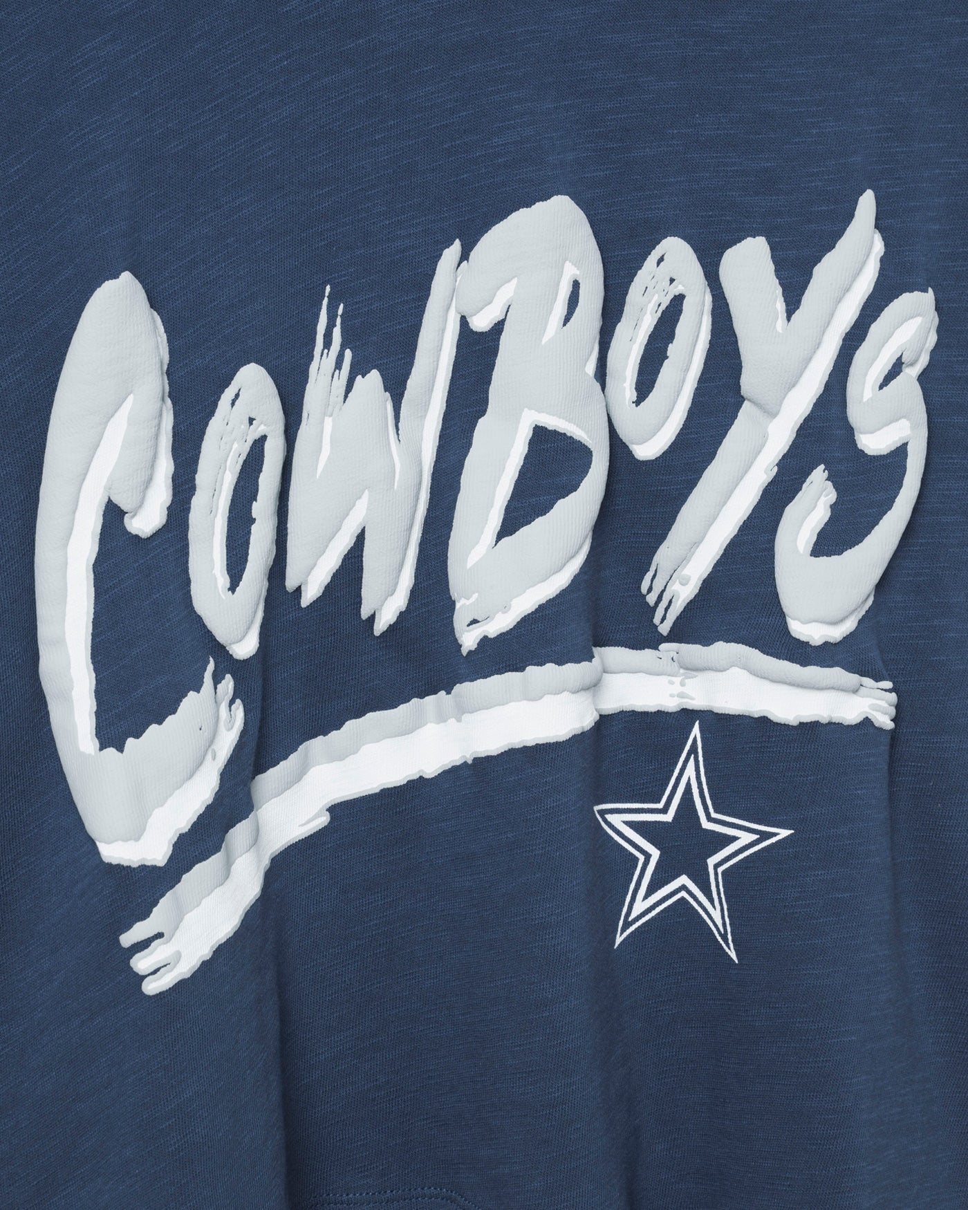 Women's Dallas Cowboys Thrill Mock Neck Crop Tee - Image 3
