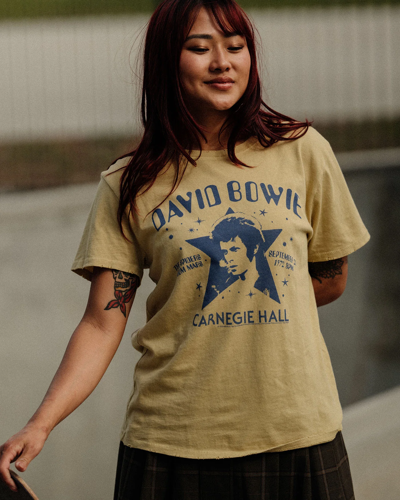 Women's David Bowie Carnegie Hall Vintage Tee - Image 4