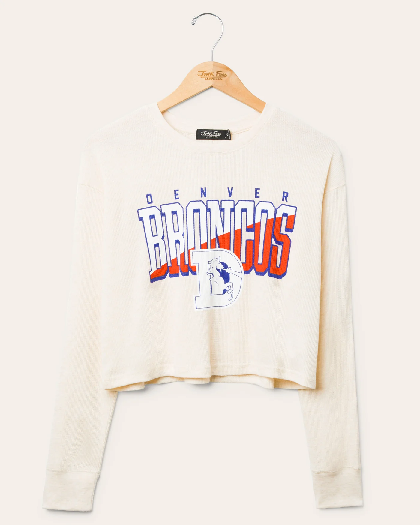 Women's Denver Broncos Slant Crop Thermal