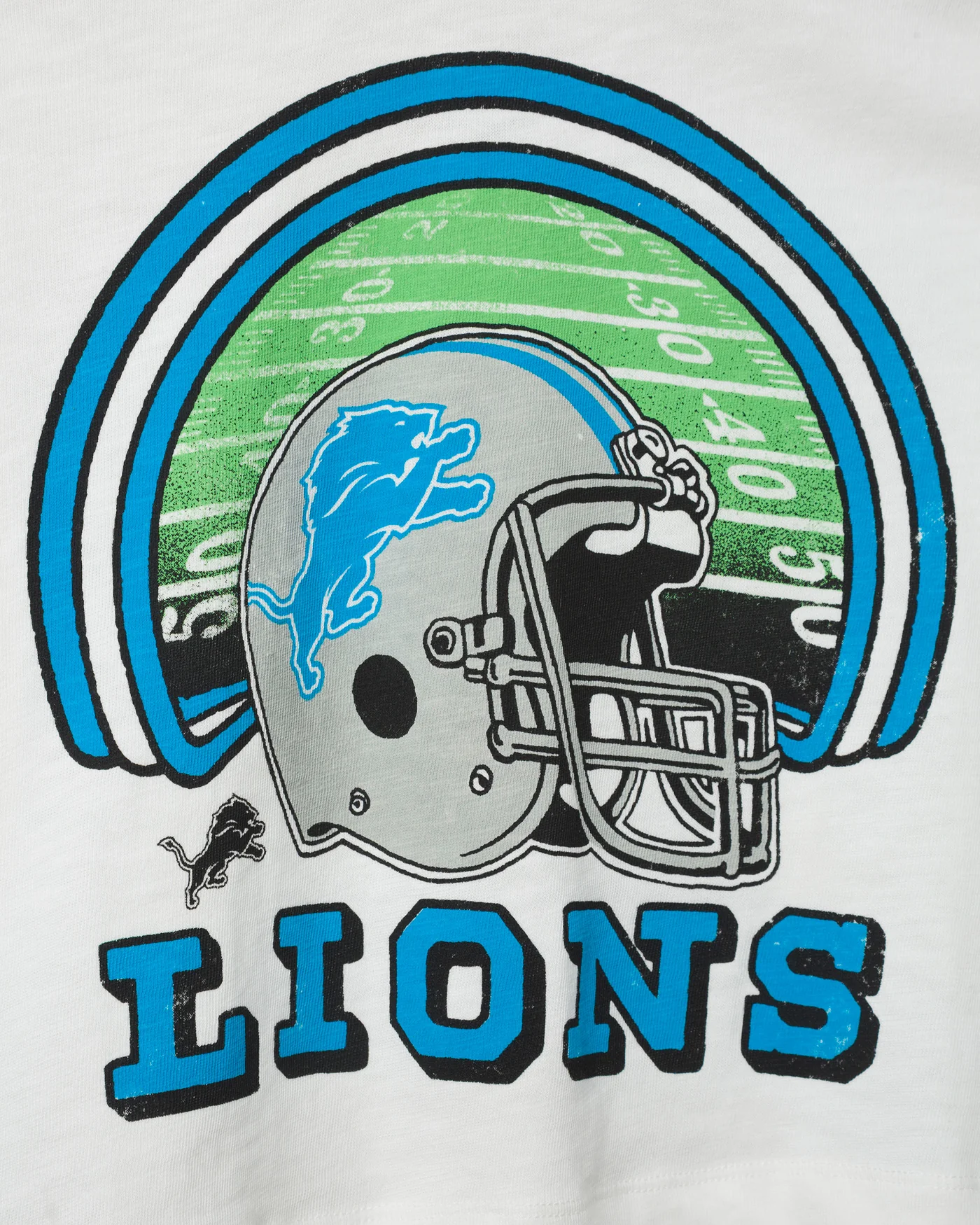 Women's Detroit Lions Game Time Mock Neck Crop Tee - Image 5