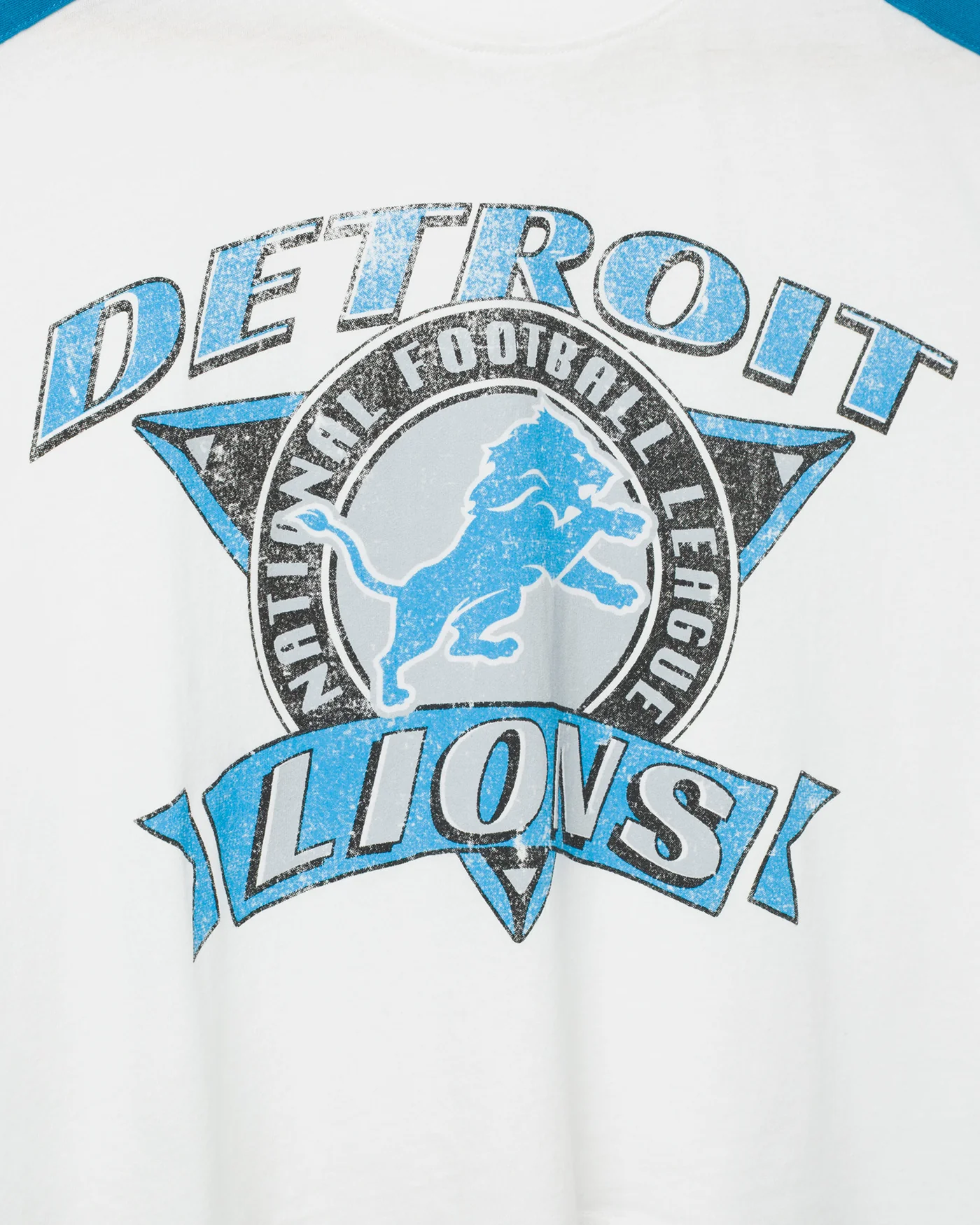 Women's Detroit Lions Striped Crop Tee - Image 3