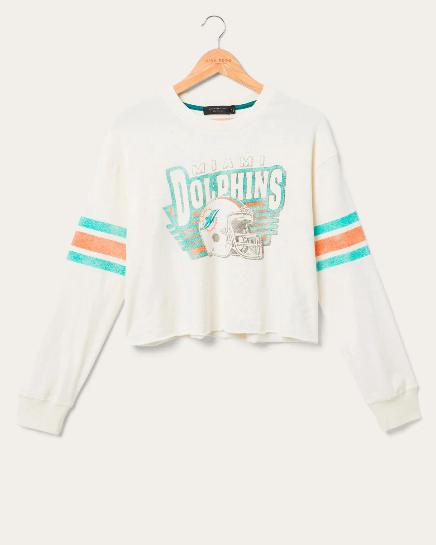 Women's Miami Dolphins Kickoff Crop Crew Fleece