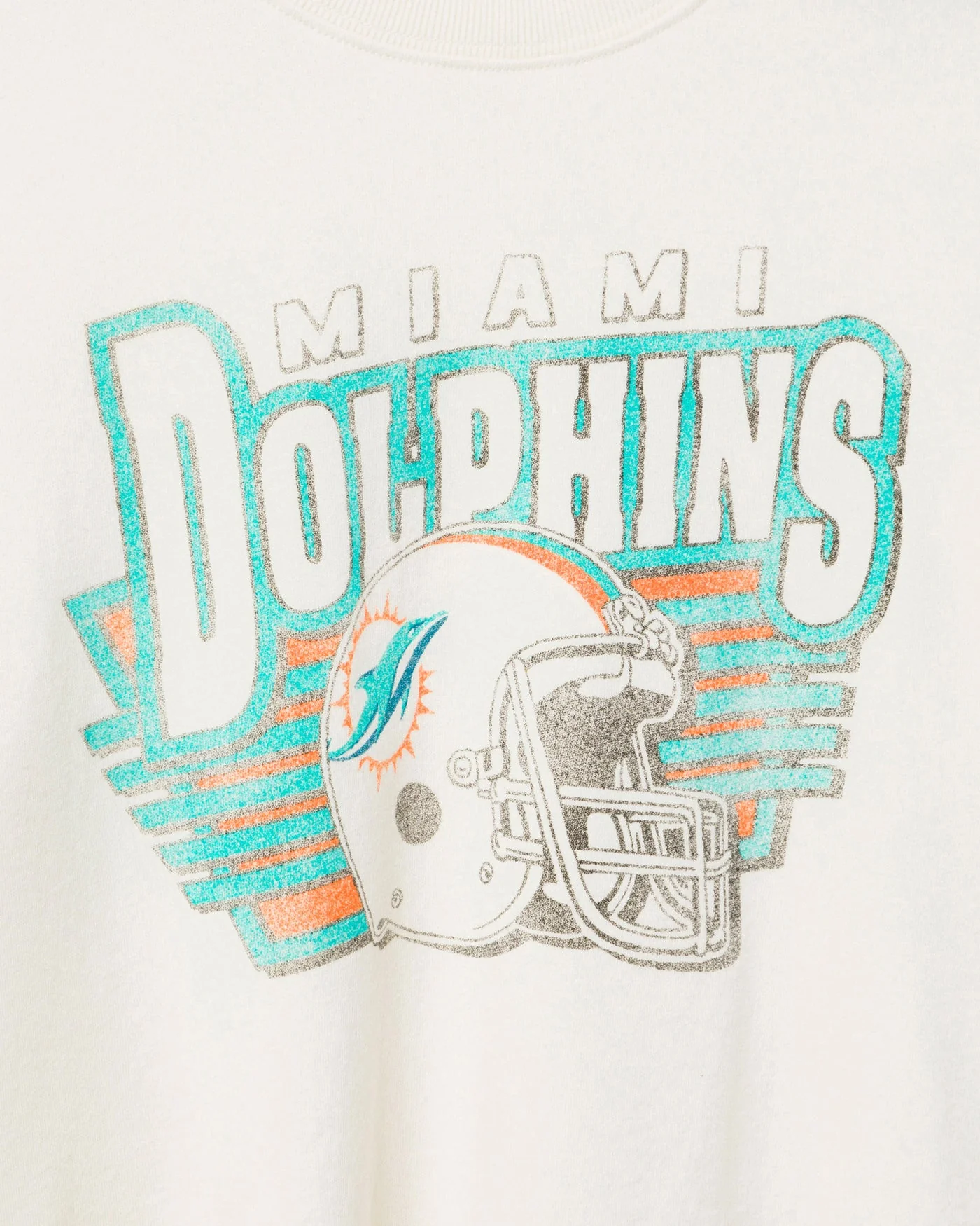 Women's Miami Dolphins Kickoff Crop Crew Fleece - Image 3