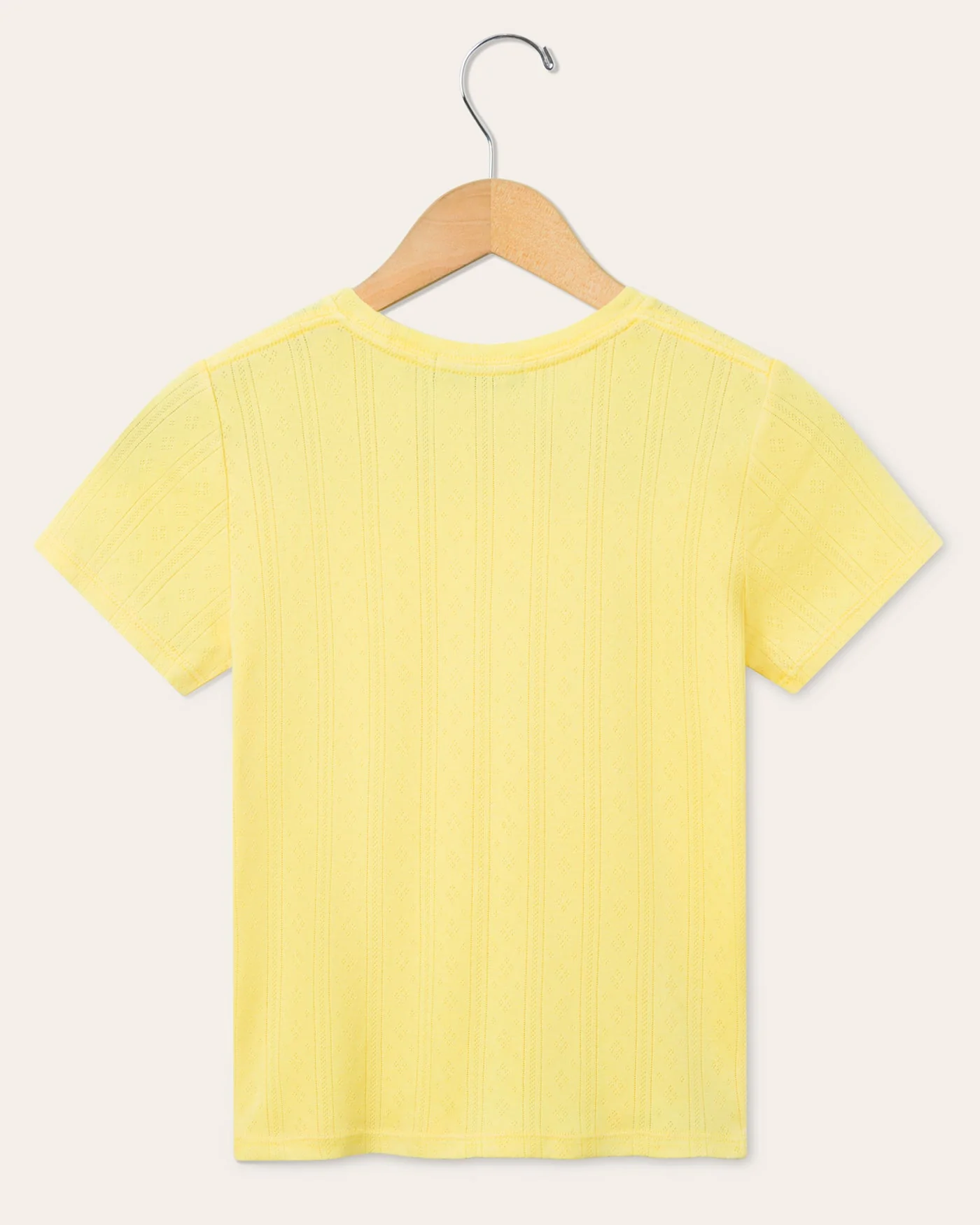 Womens Pointelle Short Sleeve Tee - Image 2