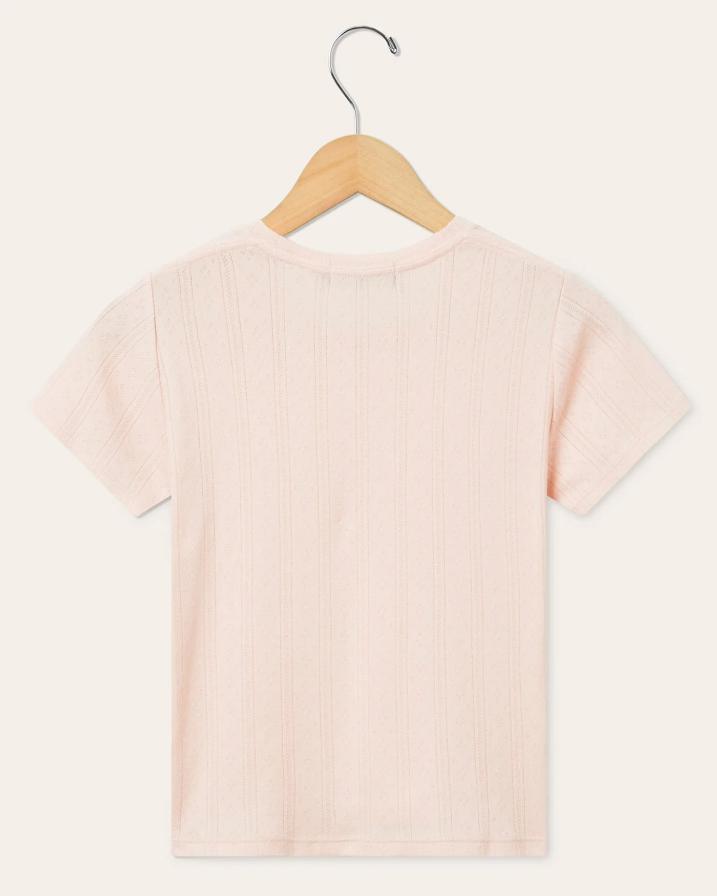 Womens Pointelle Short Sleeve Tee - Image 2