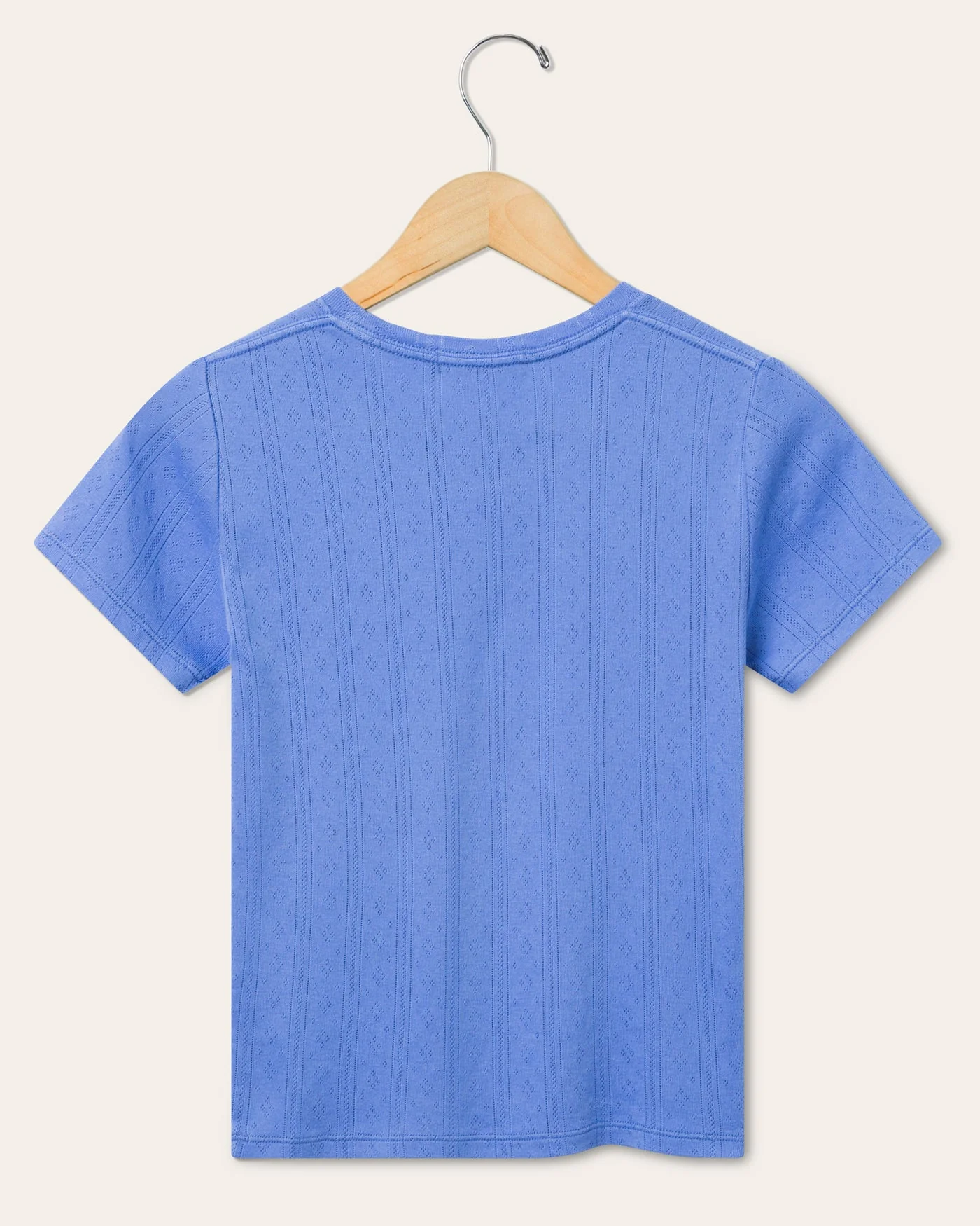 Womens Pointelle Short Sleeve Tee - Image 2