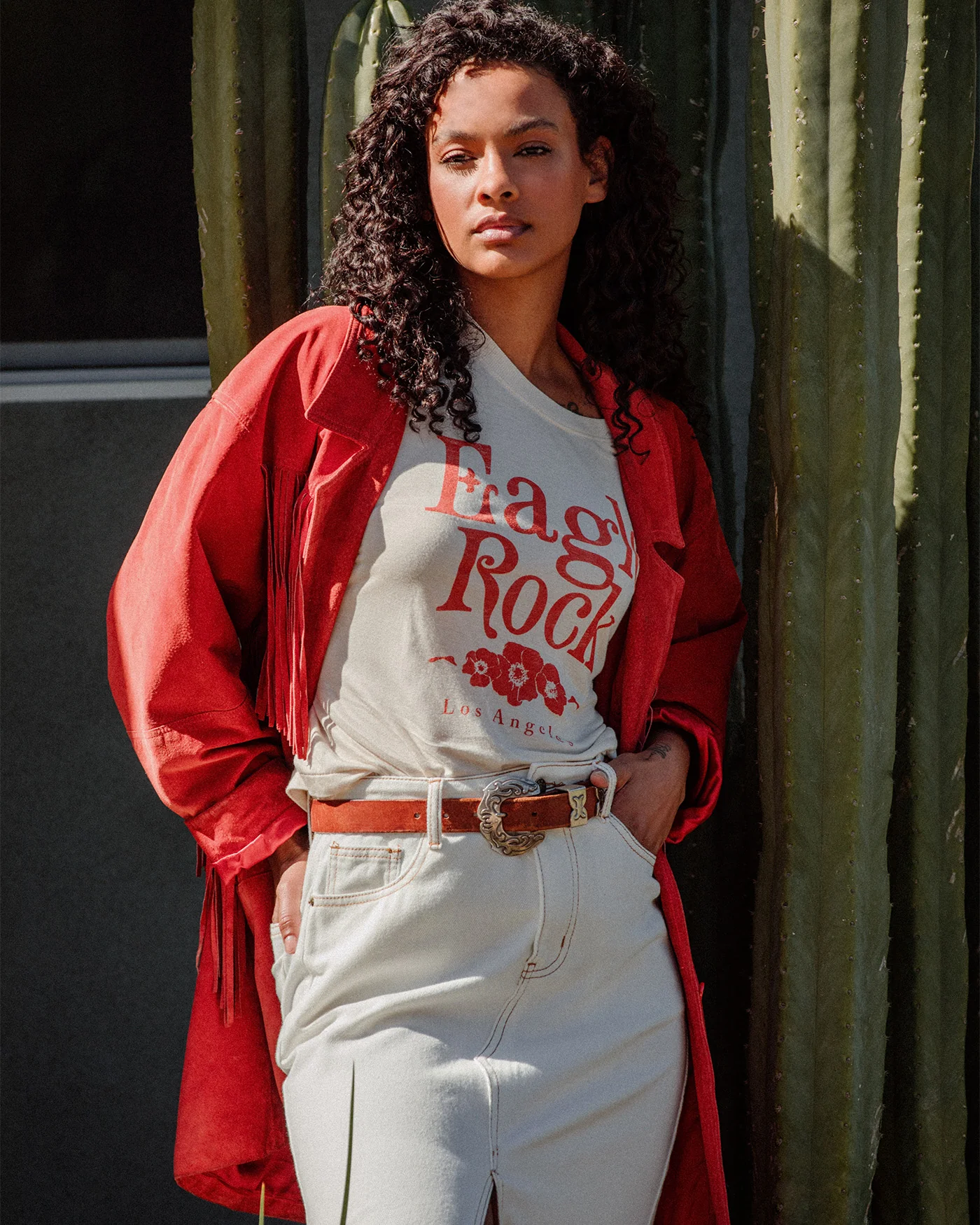 Women's Eagle Rock Vintage Tissue Tank - Image 2