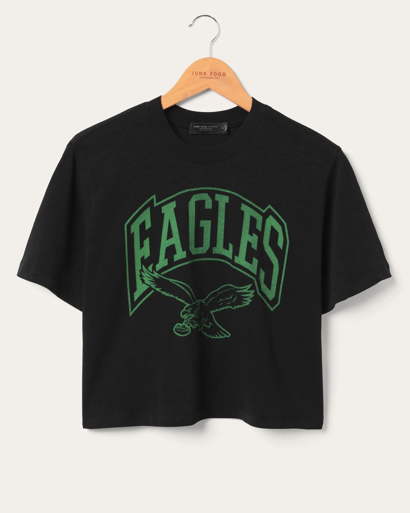 Women's Philadelphia Eagles Blitz Mock Neck Crop Tee