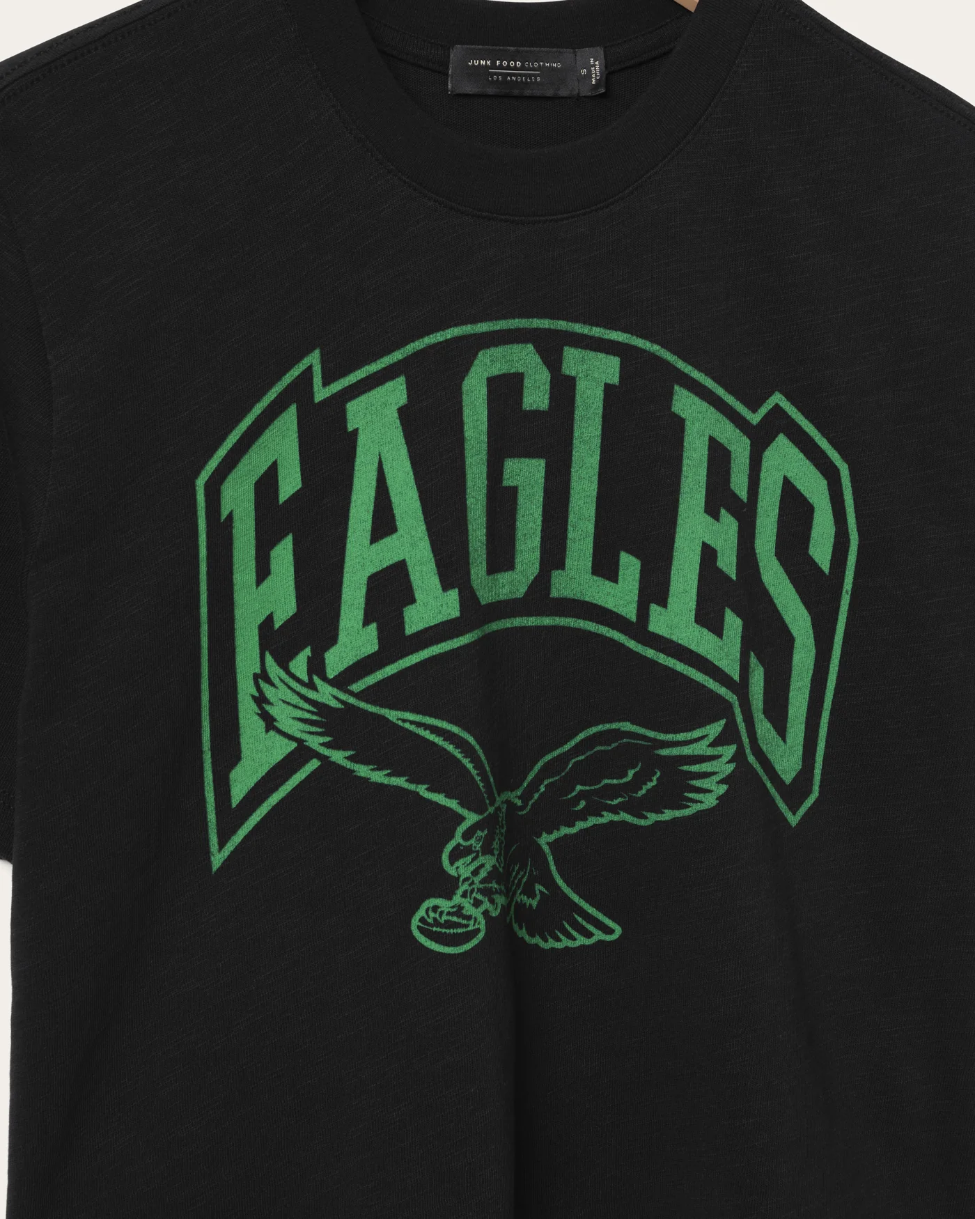 Women's Philadelphia Eagles Blitz Mock Neck Crop Tee - Image 4