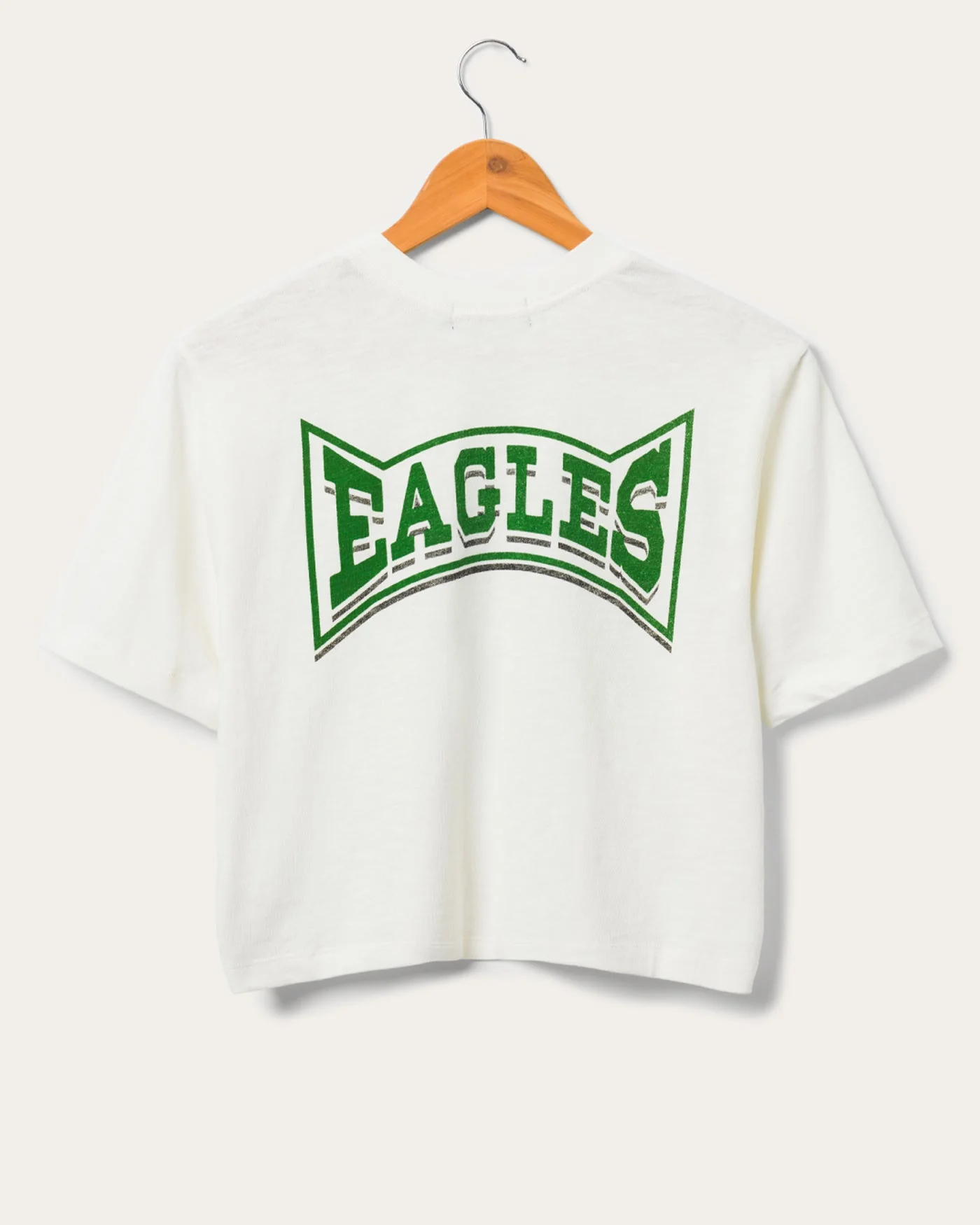 Women's Philadelphia Eagles Mock Neck Crop Tee - Image 3