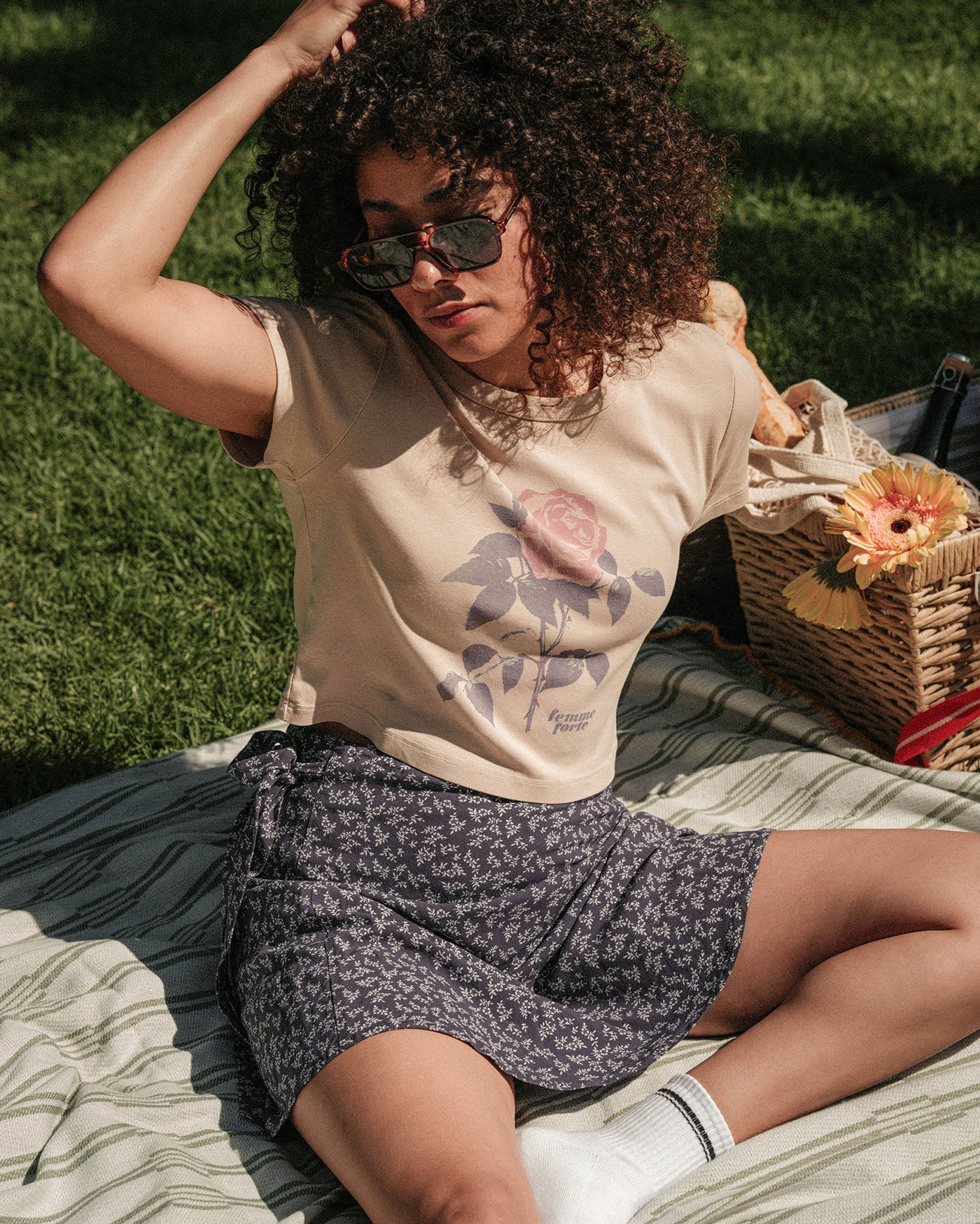 Women's Femme Forte Rose Baby Tee - Image 2