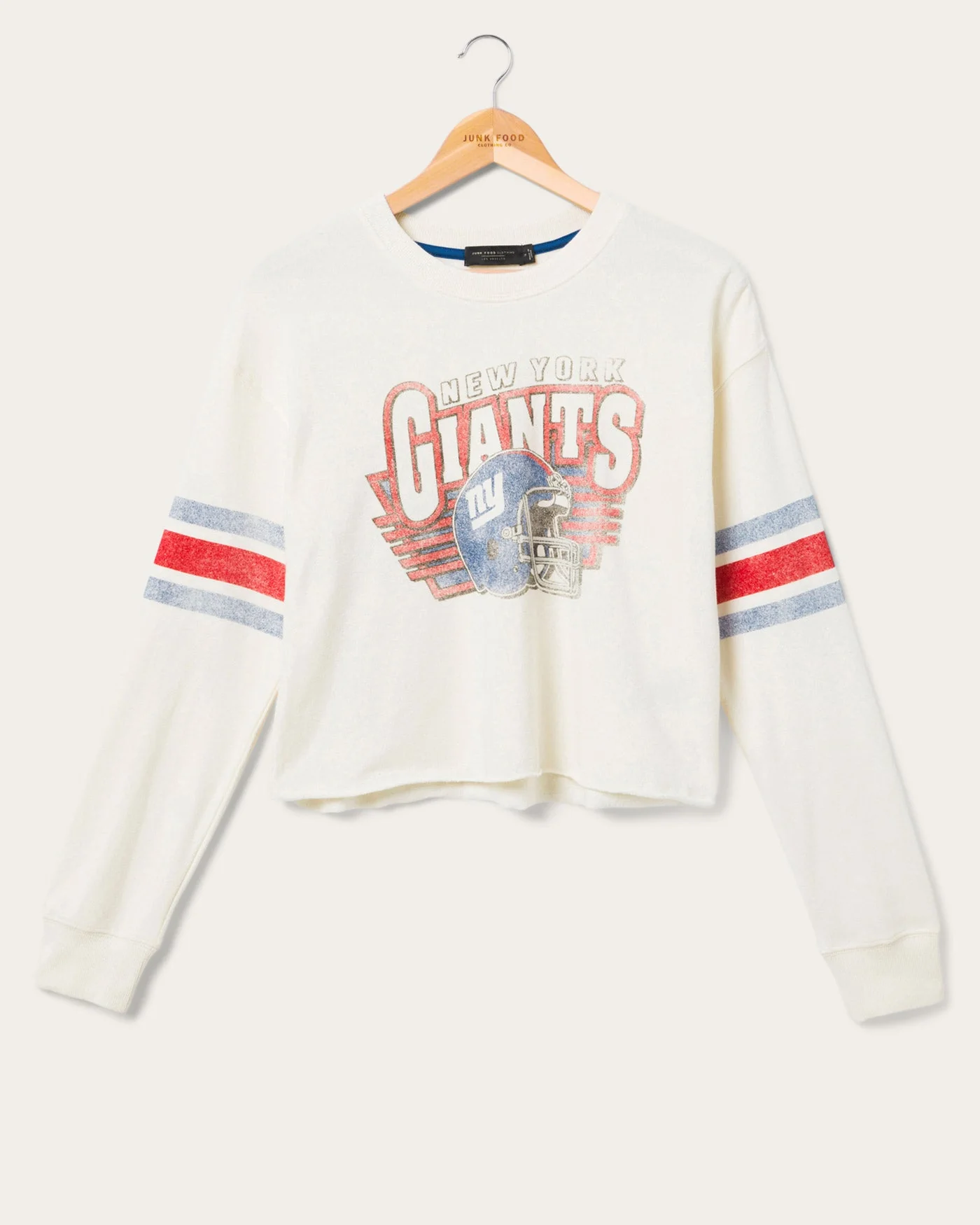 Women's New York Giants Kickoff Crop Crew Fleece