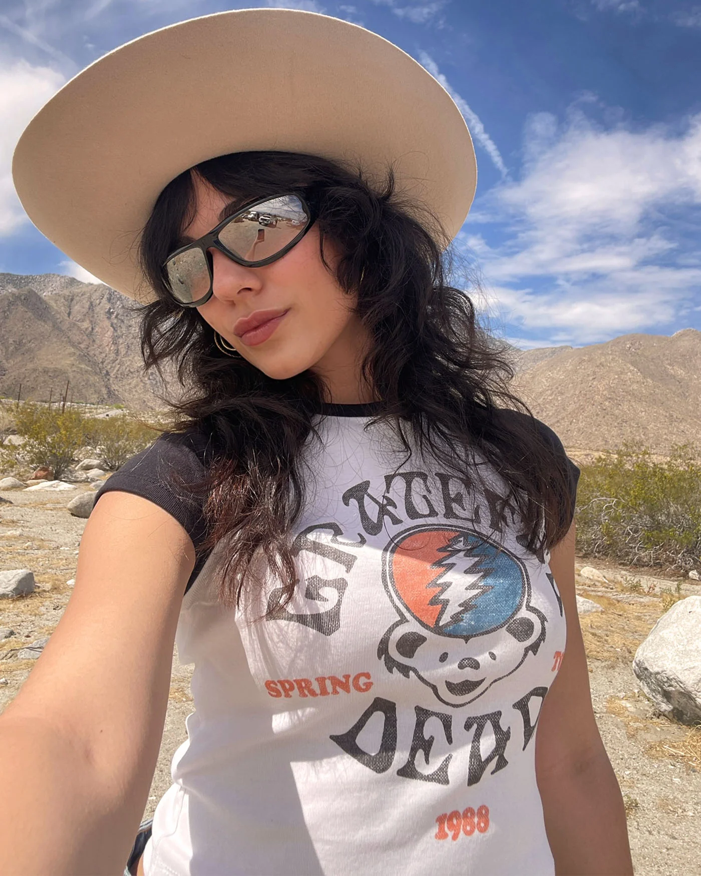 Women's Grateful Dead 1988 Tour Baby Raglan Tee - Image 2