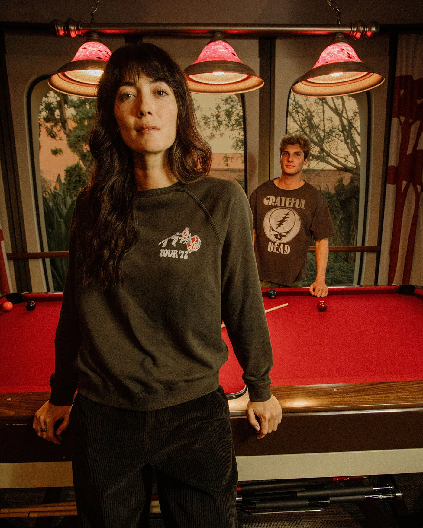 Women's Grateful Dead '72 Tour Raglan Crew Fleece - Image 3