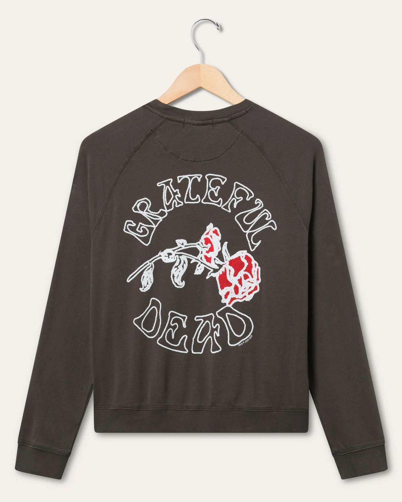 Women's Grateful Dead '72 Tour Raglan Crew Fleece - Image 4