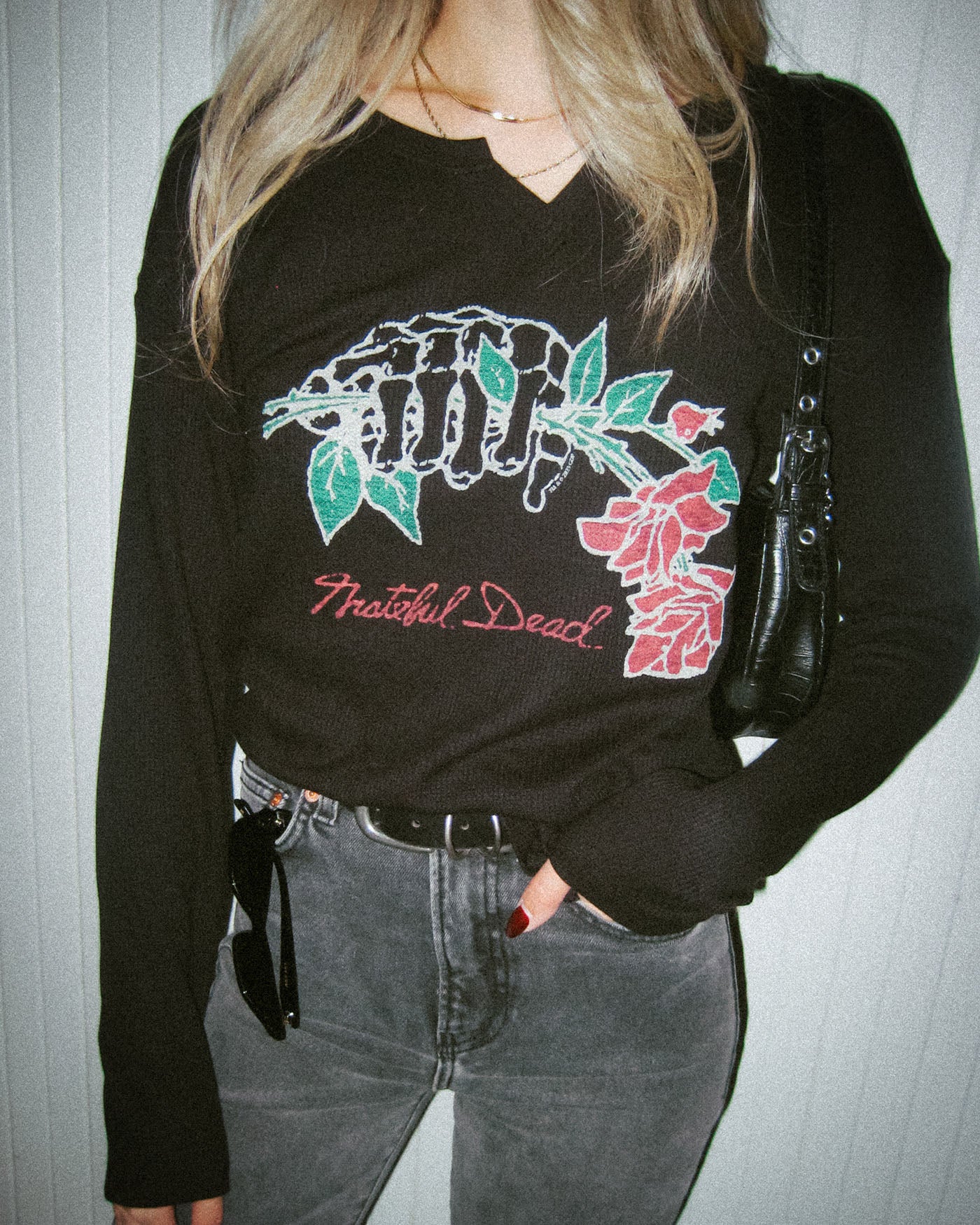 Women's Grateful Dead Hand With Roses Sunday Thermal - Image 3