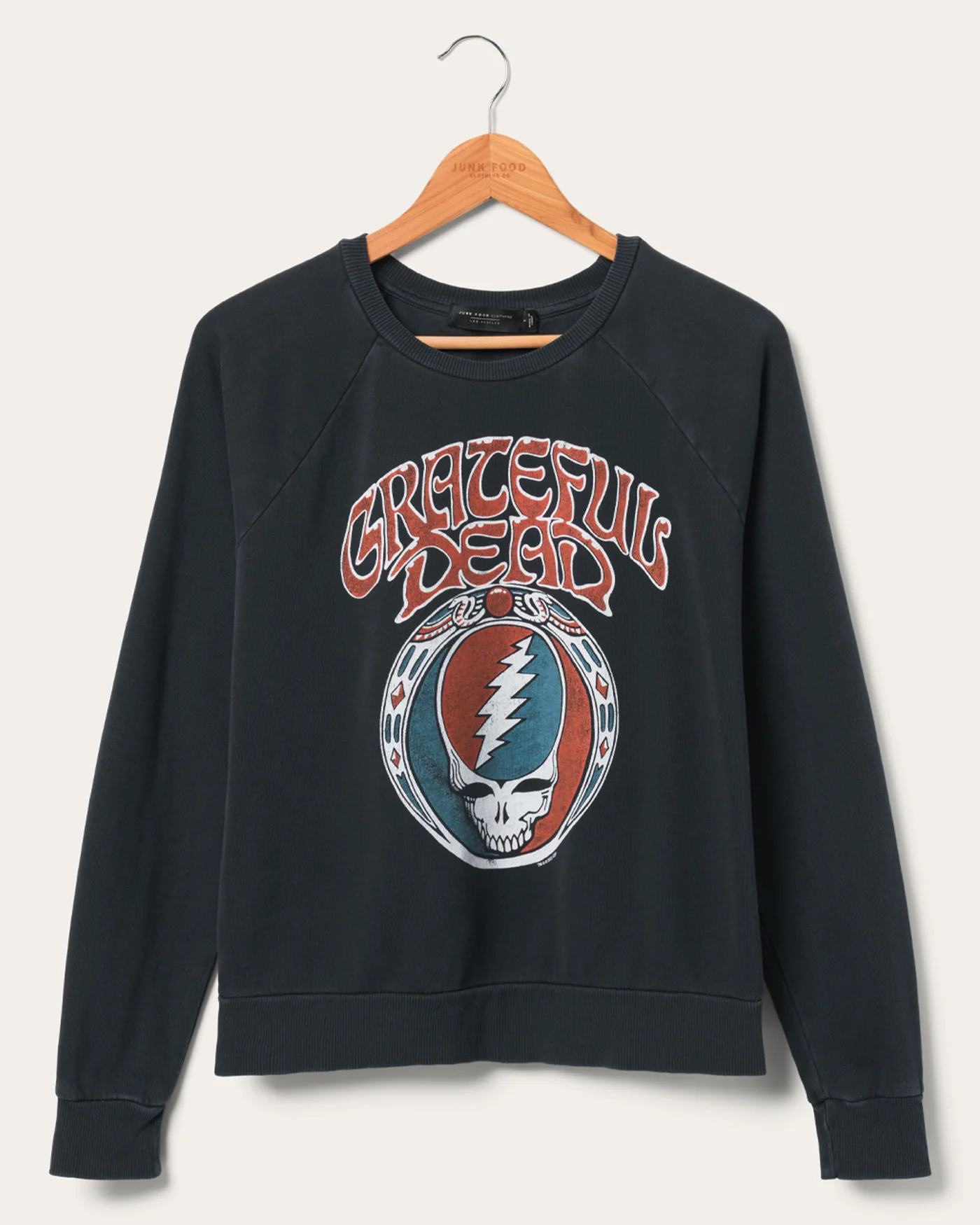 Women's Grateful Dead Skull Vintage Raglan Pullover