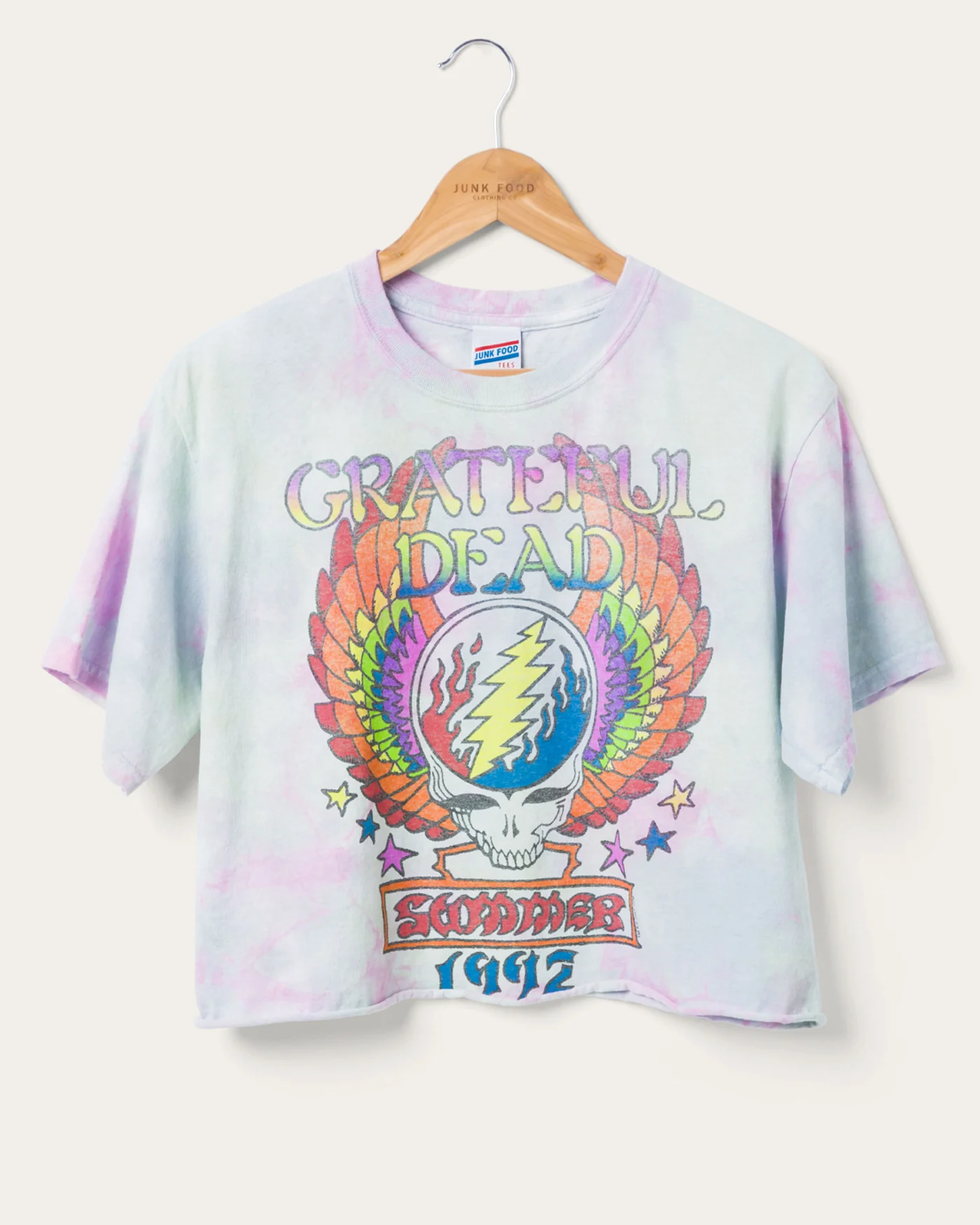 Women's Grateful Dead Winged Skull Flea Market Crop Tee