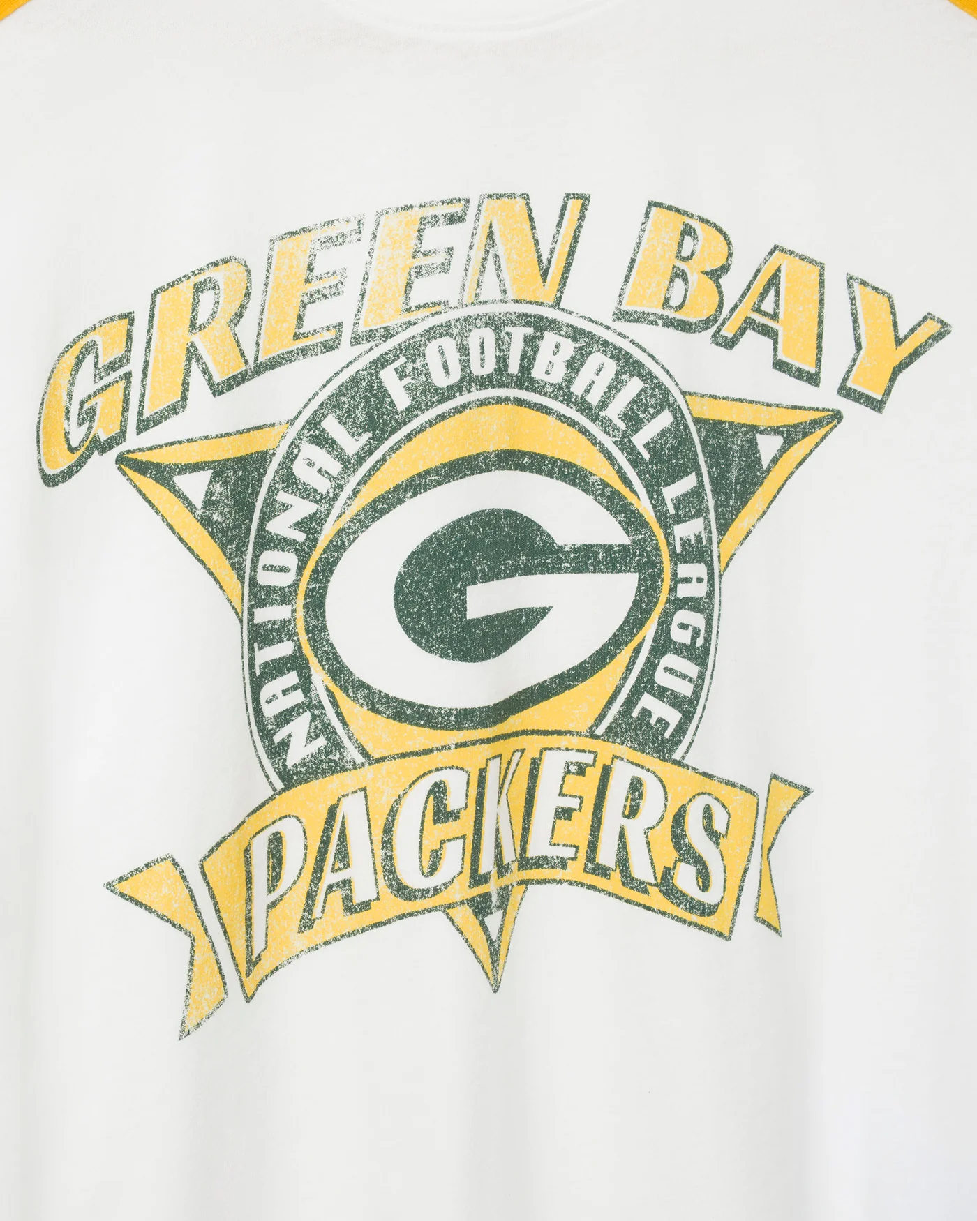 Women's Green Bay Packers Striped Crop Tee - Image 3