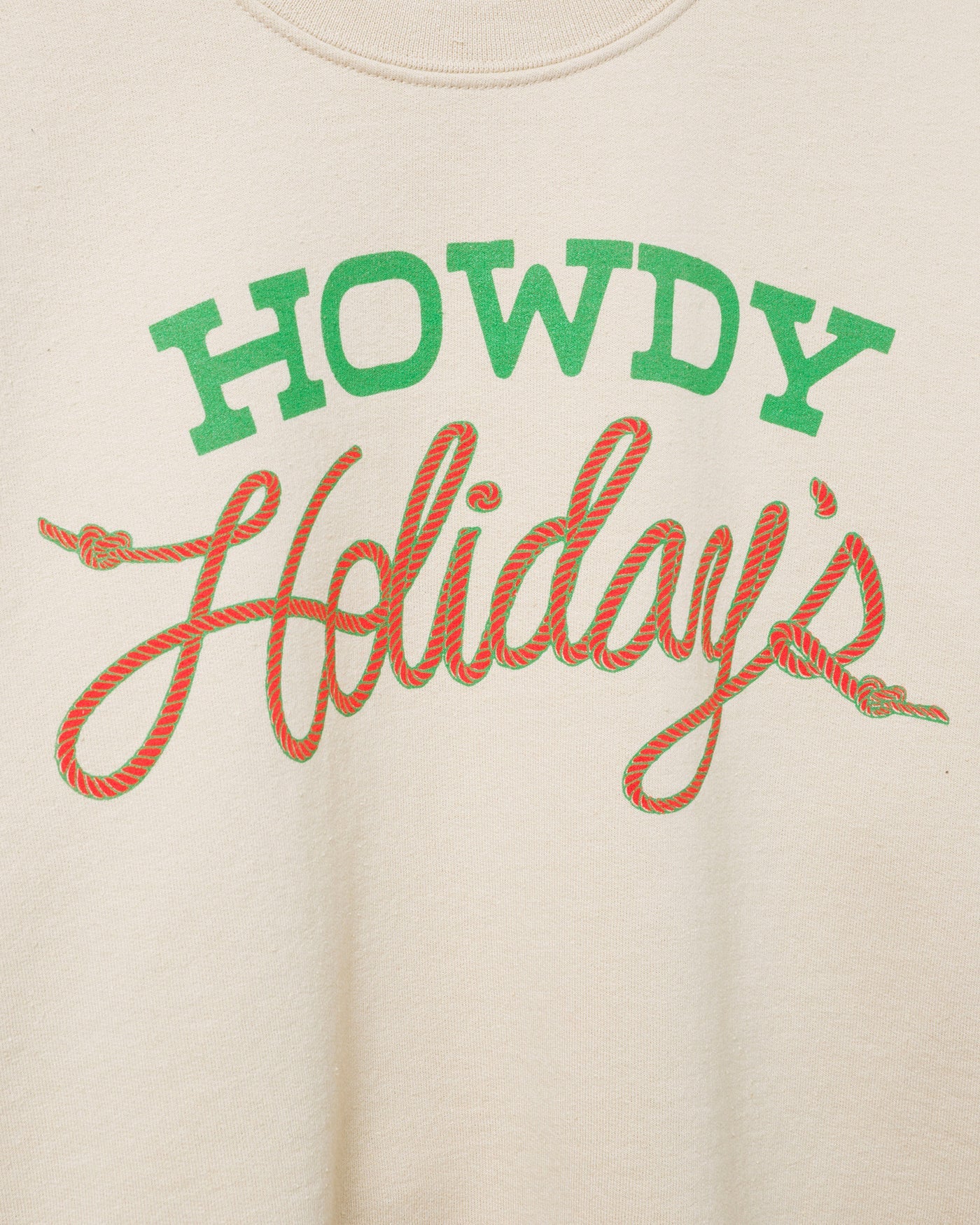 Women's Howdy Holiday's Flea Market Crop Fleece - Image 3