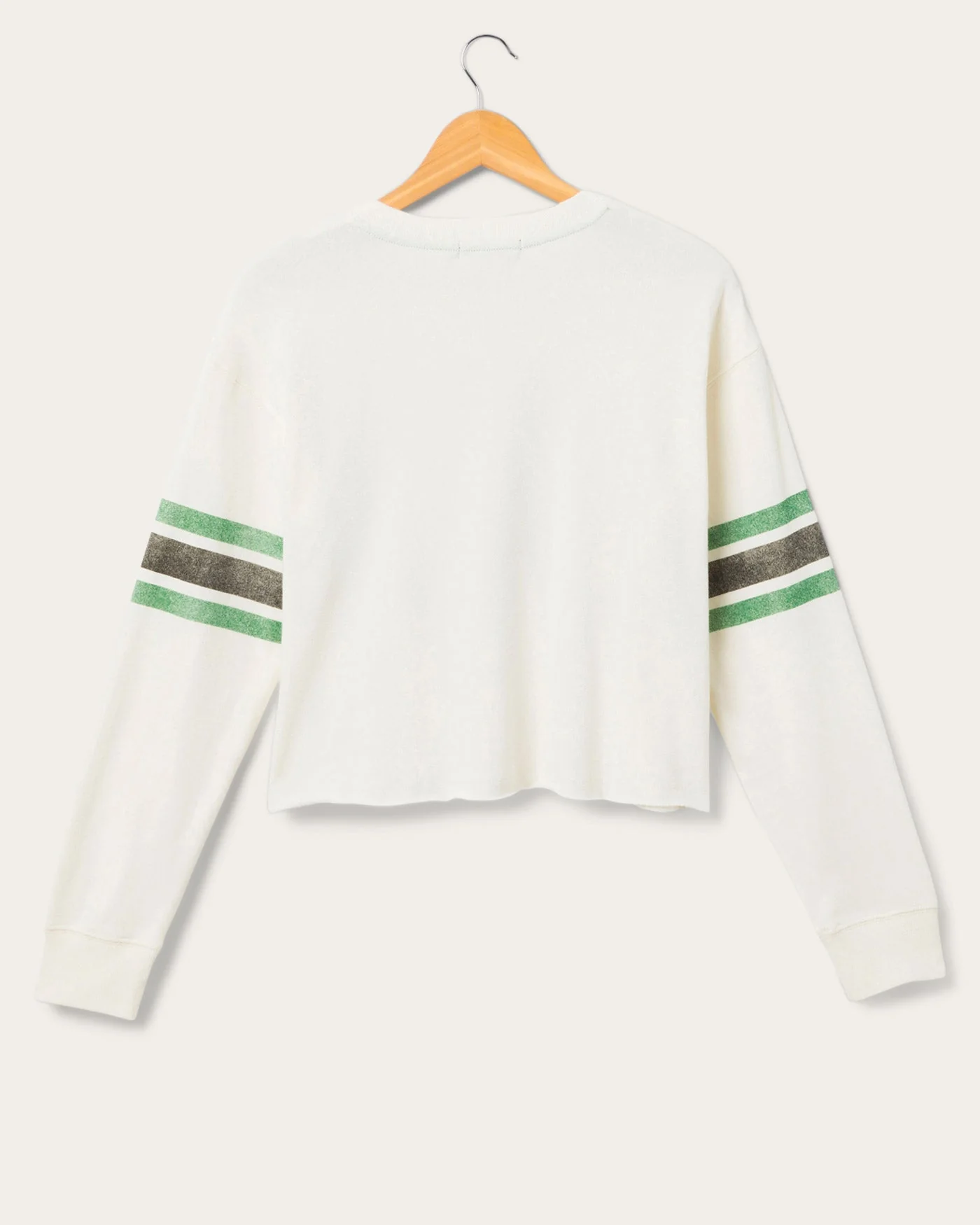 Women's New York Jets Kickoff Crop Crew Fleece - Image 4