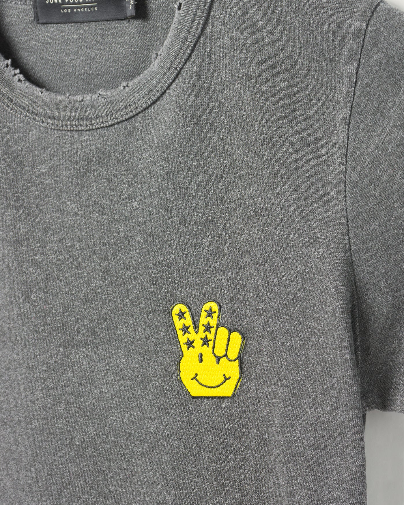 Women’s JF Peace + Smiles Logo Embroidered Original Tee - Image 6