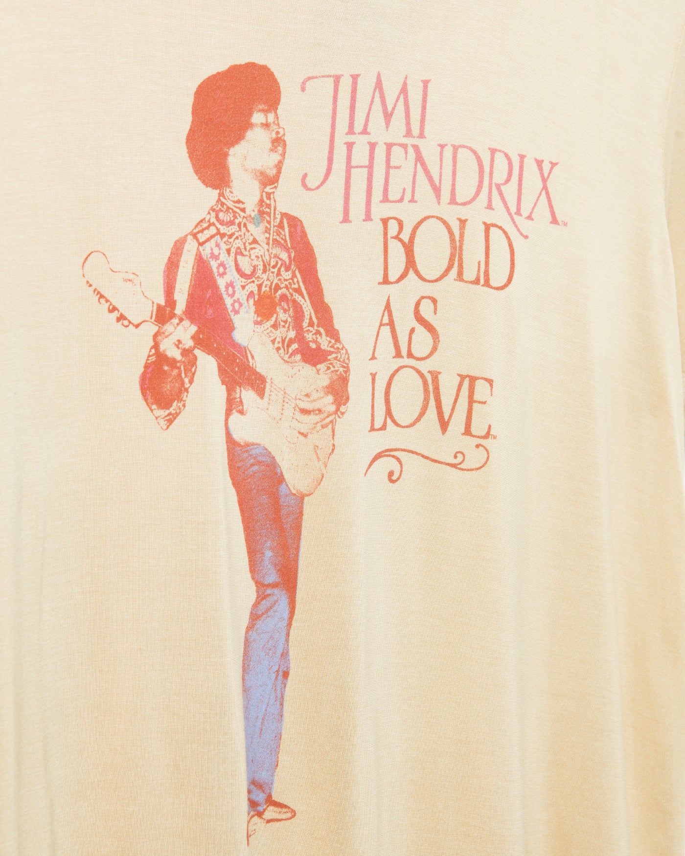 Women's Jimi Hendrix Bold as Love Vintage Tissue Tee - Image 4