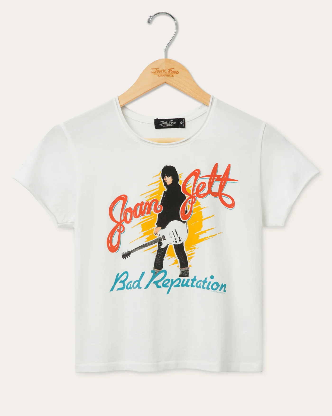 Women's Joan Jett Bad Reputation Vintage Baby Tee