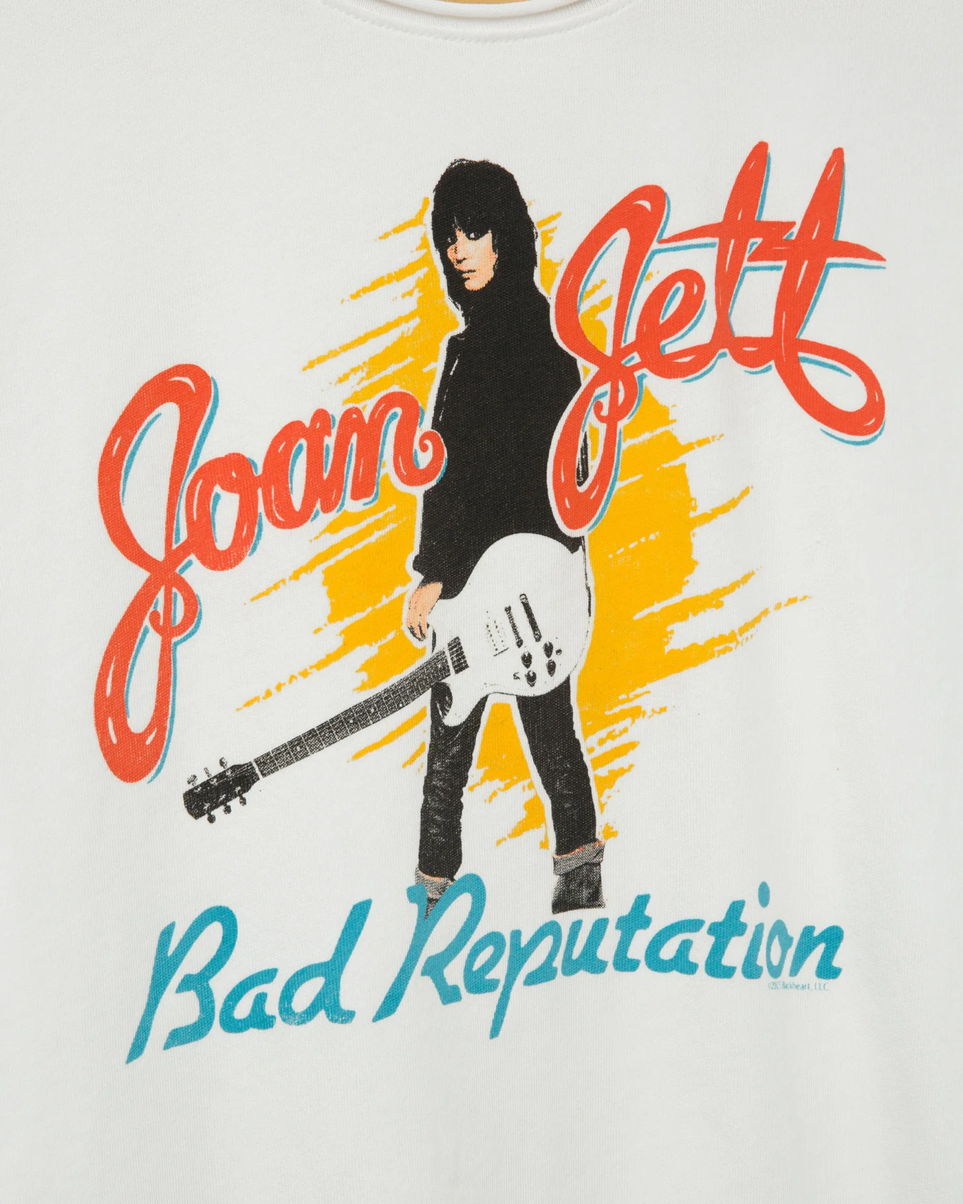 Women's Joan Jett Bad Reputation Vintage Baby Tee - Image 4